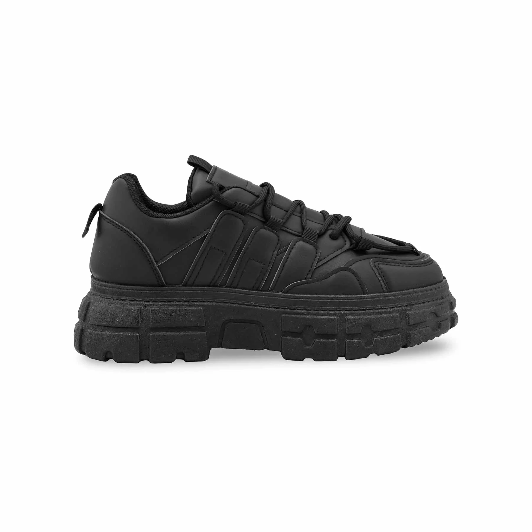 Black Casual Sneaker For Ladies AT7484 - Image 3