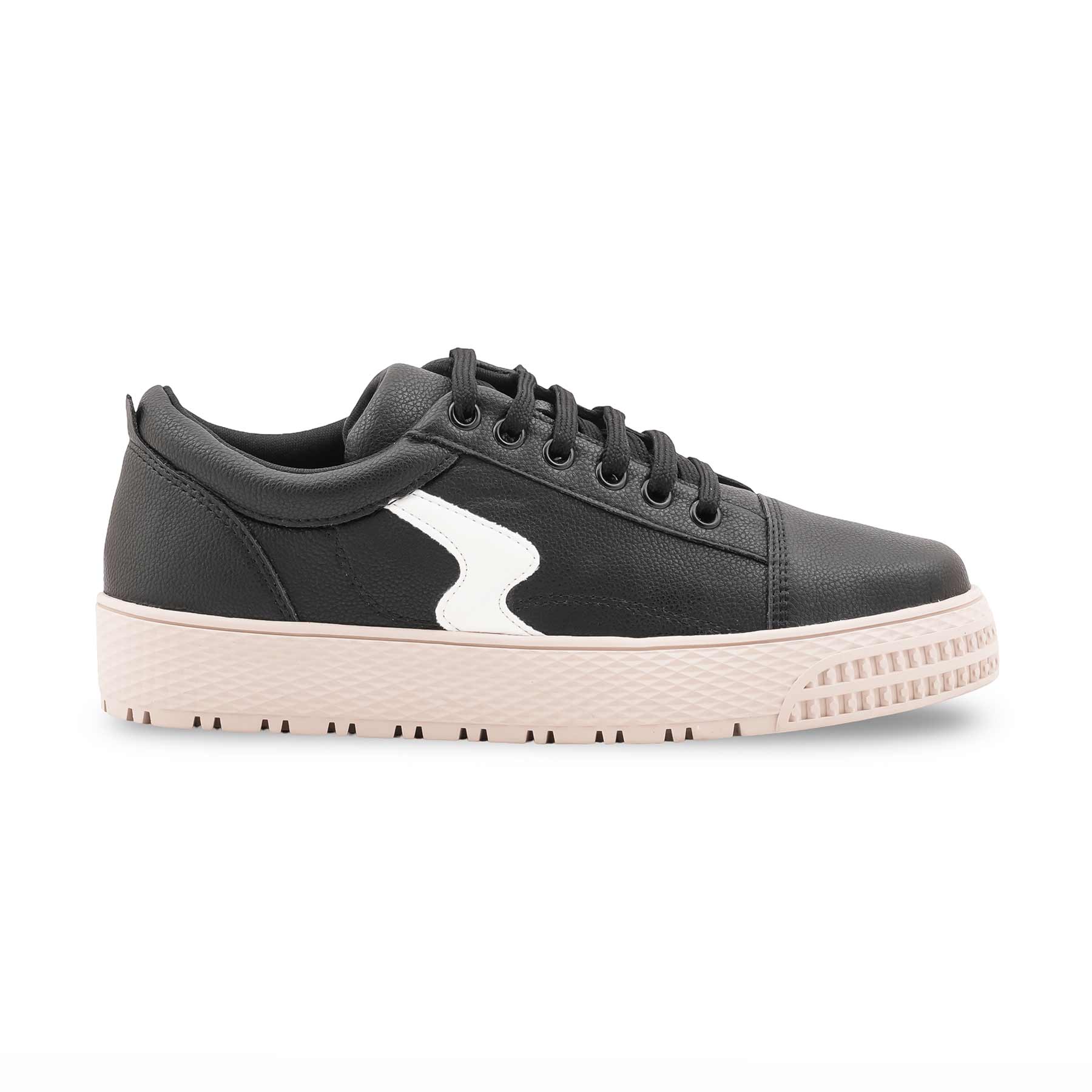 Black Casual Sneaker For Ladies AT7505 - Image 2