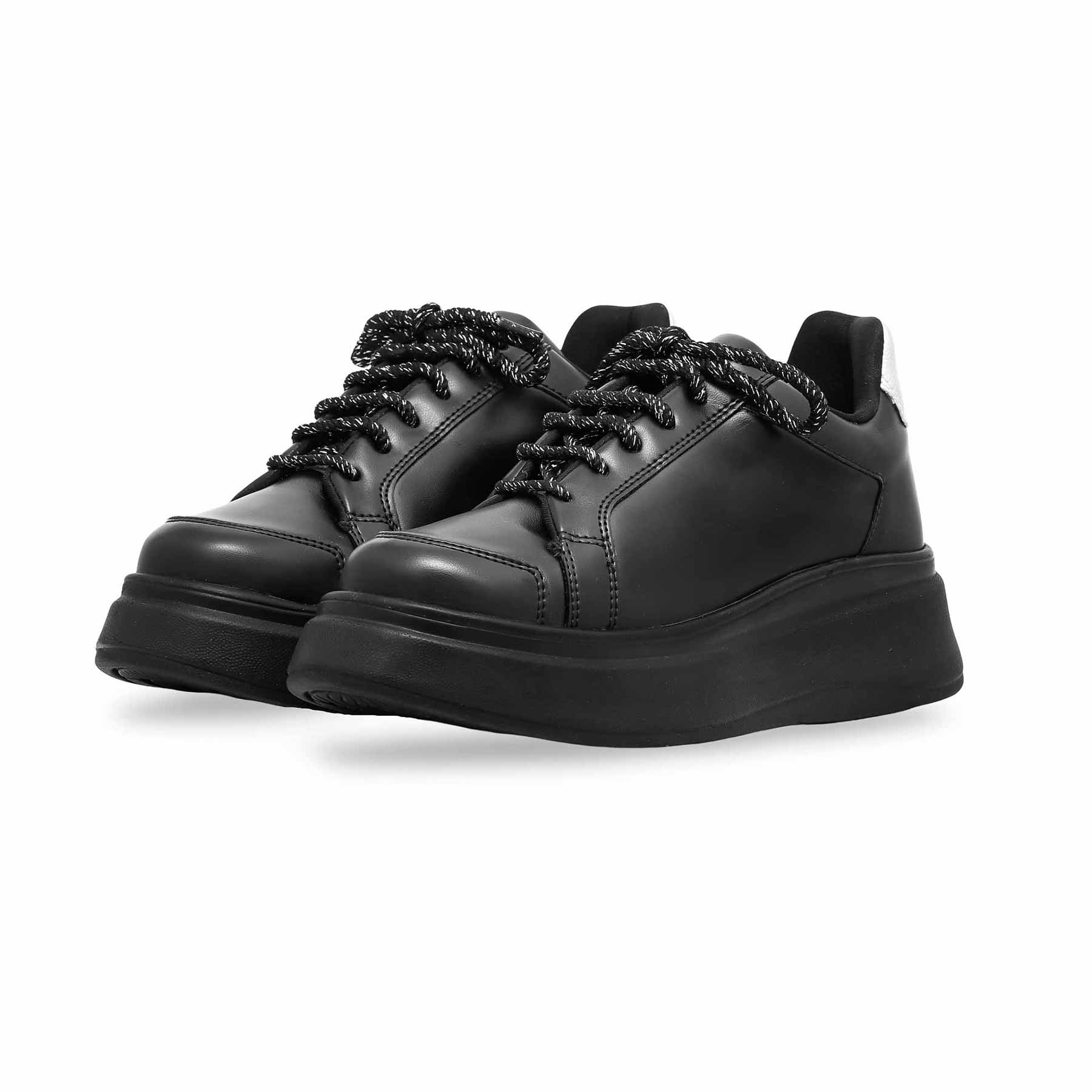 Black Casual Sneaker For Women AT7364 - Image 3