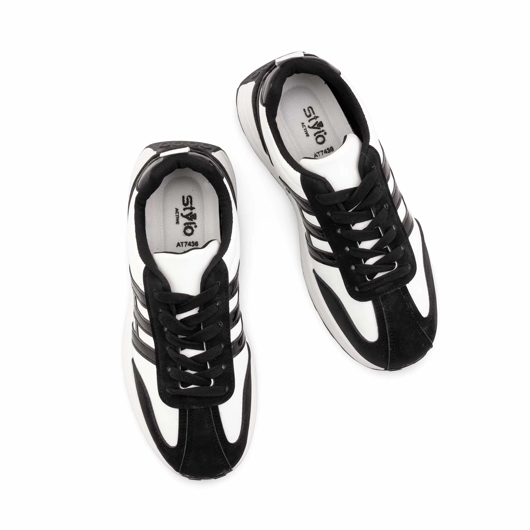 Black Casual Sneaker For Women AT7436 - Image 5