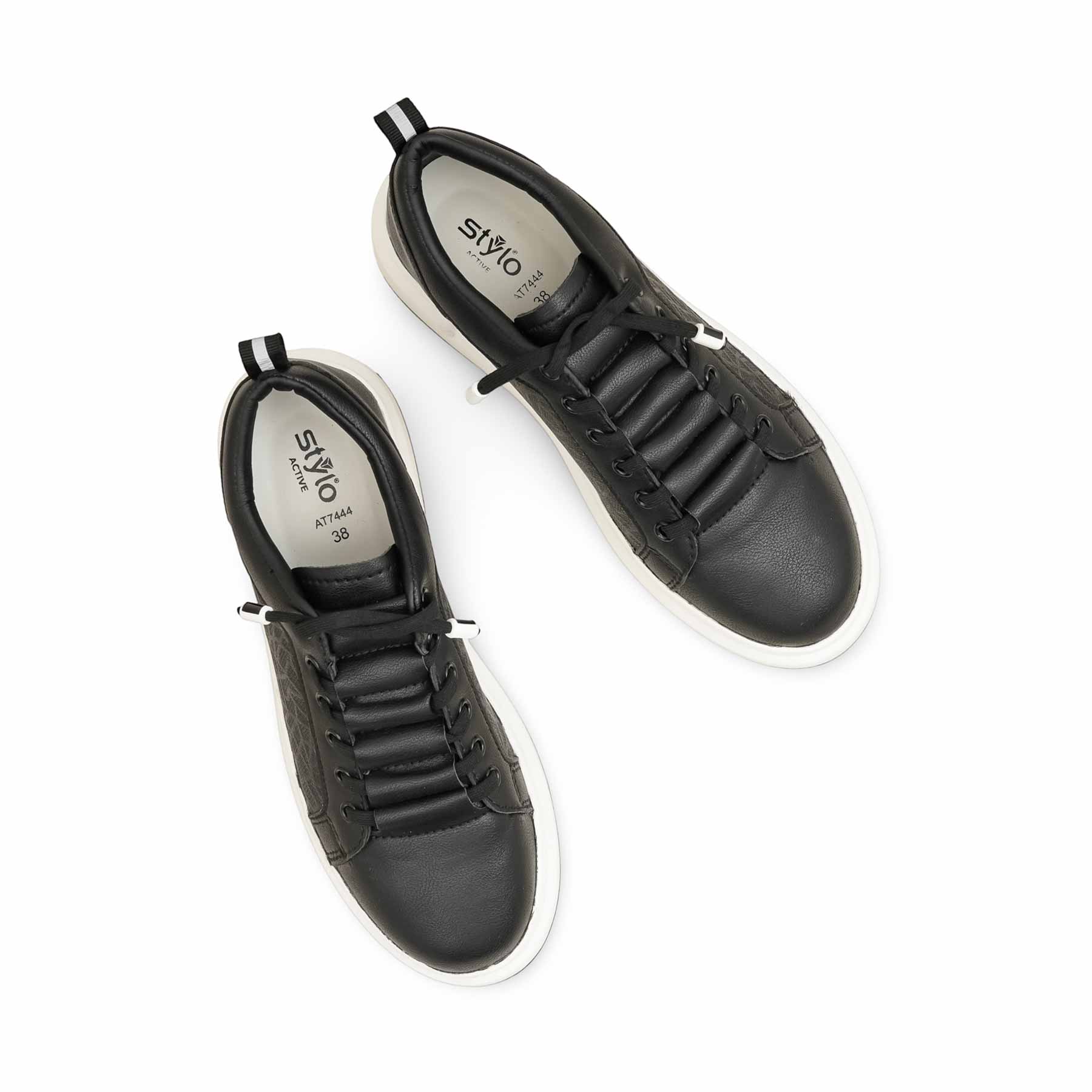 Black Casual Sneaker For Women AT7444 - Image 5