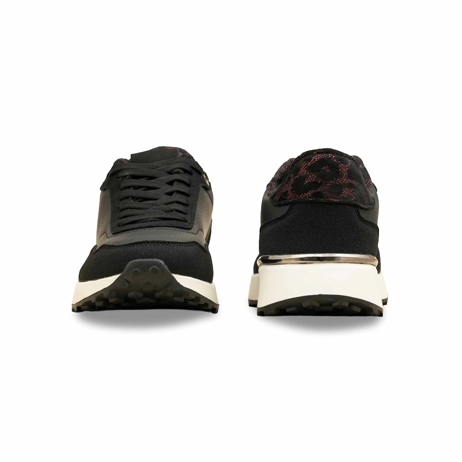 Black Casual Sneaker For Women AT7450 - Image 4