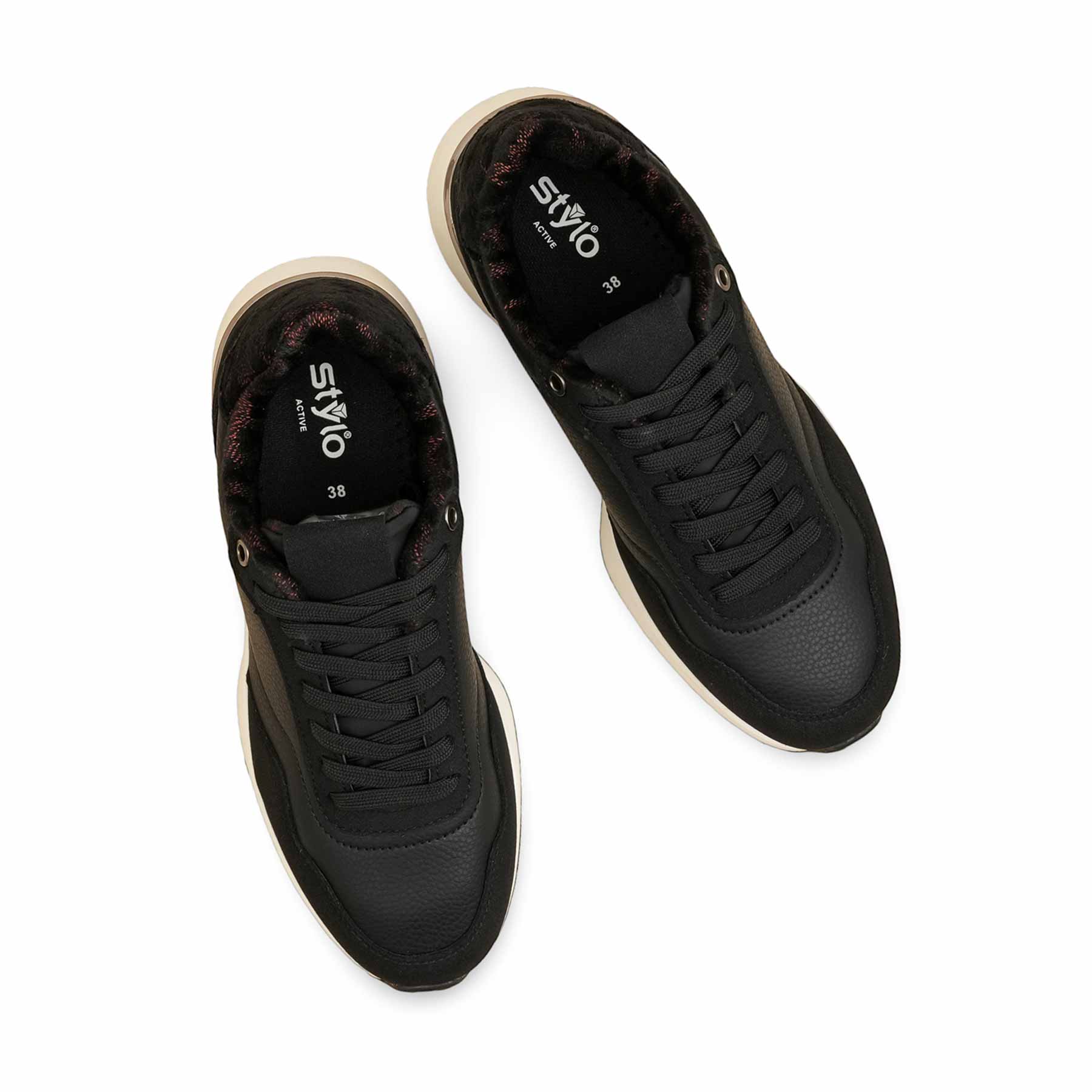 Black Casual Sneaker For Women AT7450 - Image 5