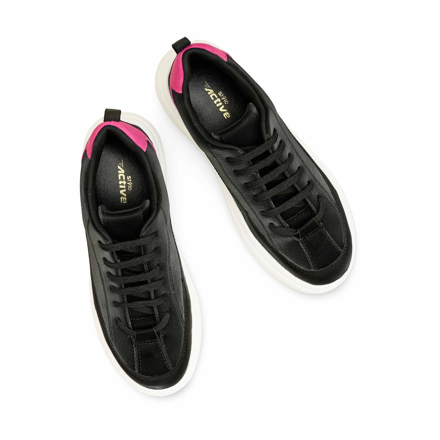 Black Casual Sneaker For Women AT7497 - Image 5