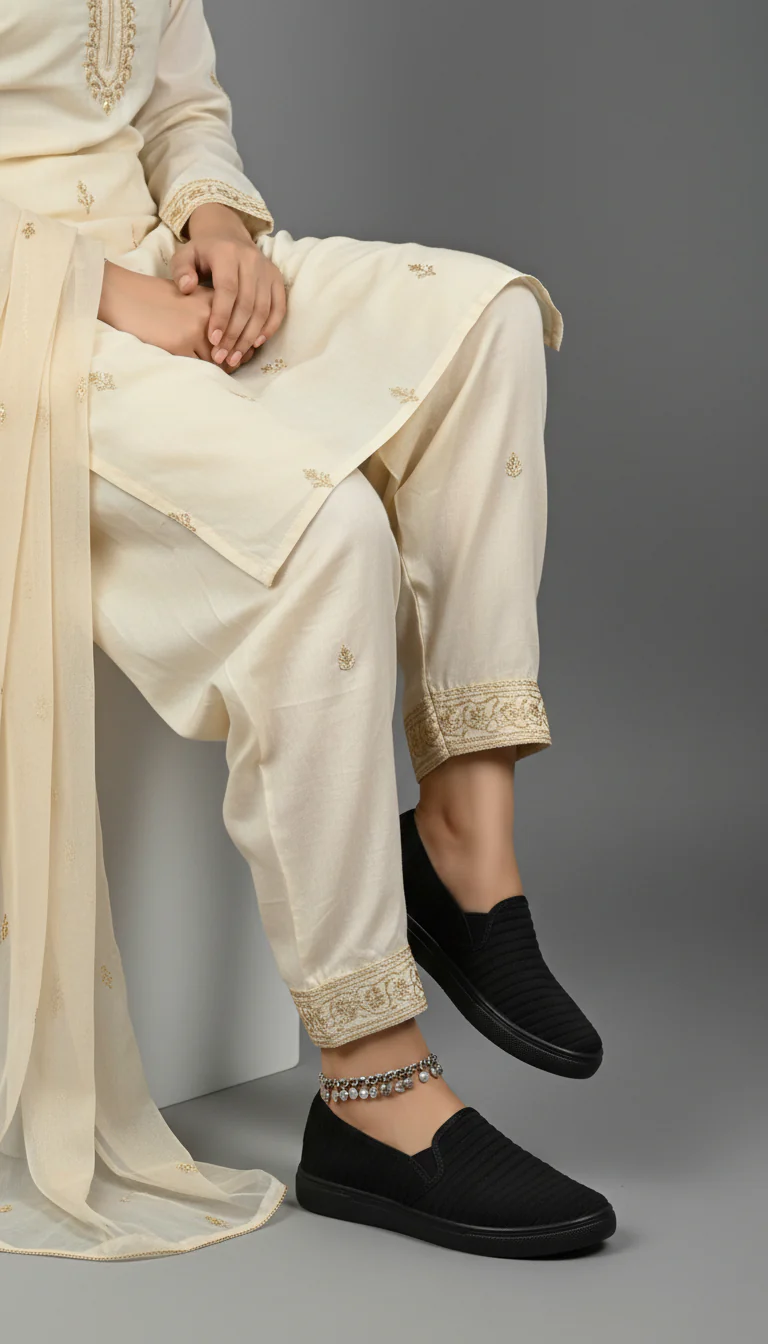 Black Casual Sneaker WN6203 - Image 4