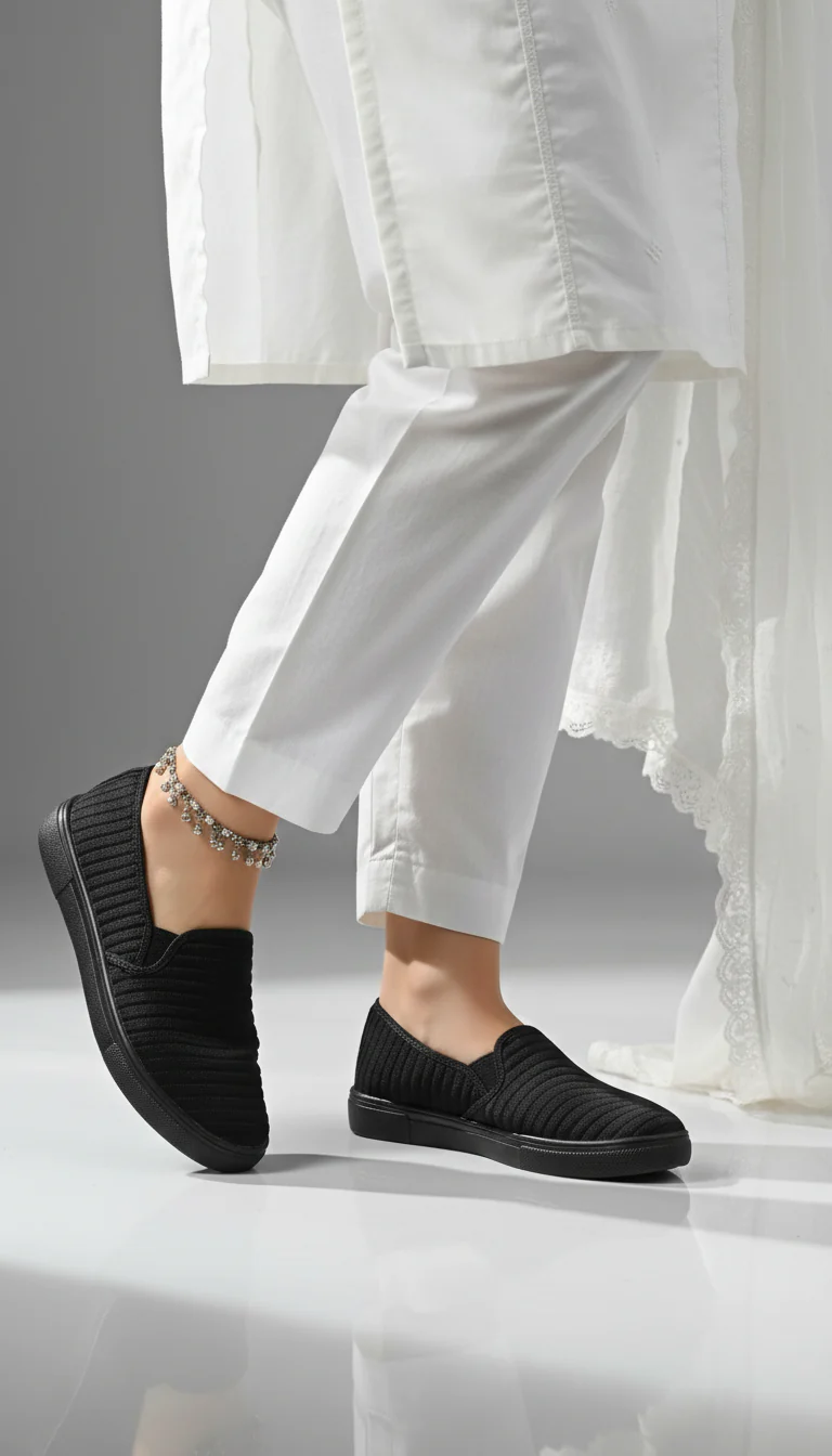 Black Casual Sneaker WN6204 - Image 2