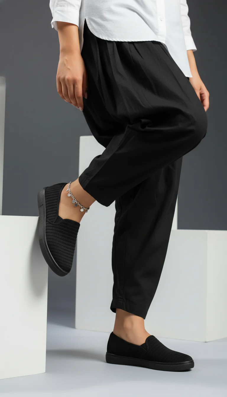 Black Casual Sneaker WN6204 - Image 23