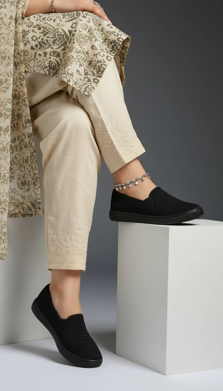 Black Casual Sneaker WN6204 - Image 7