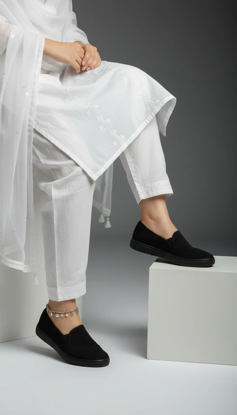 Black Casual Sneaker WN6204 - Image 8