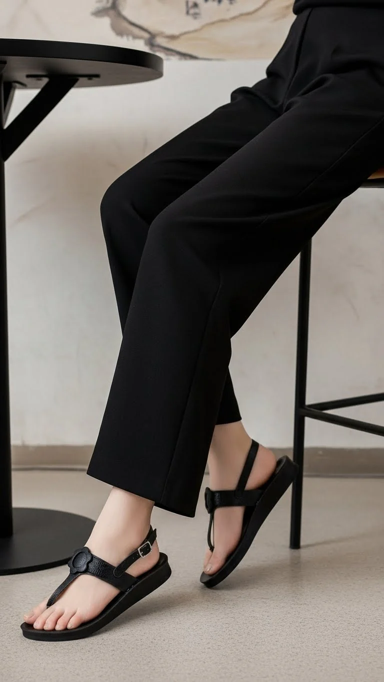 Black Casual Sandal CL5447