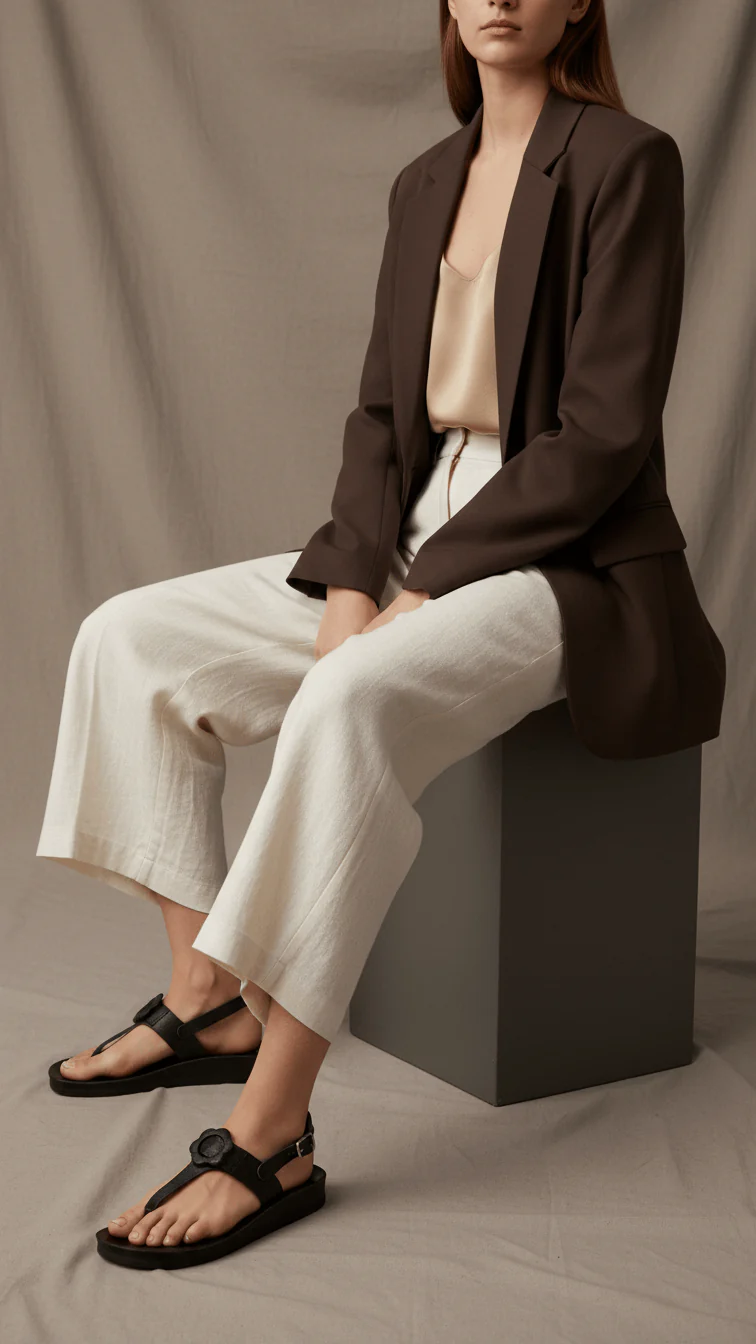 Black Casual Sandal CL5447 - Image 2