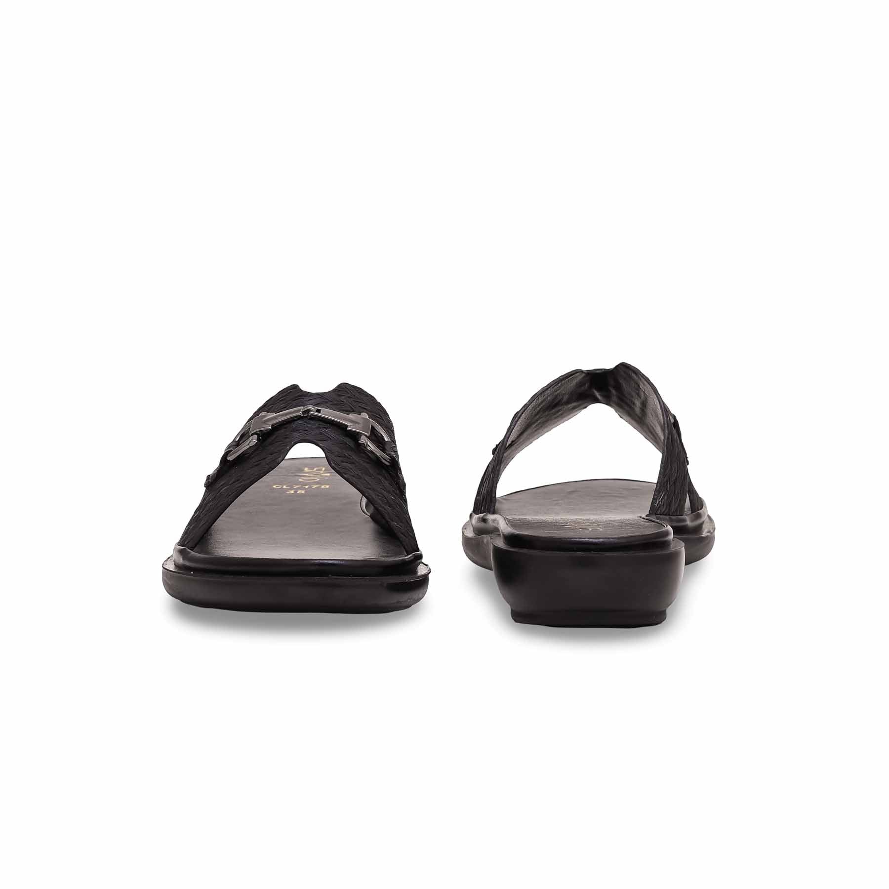 Women's Black Casual Softy CL7178 - Image 3