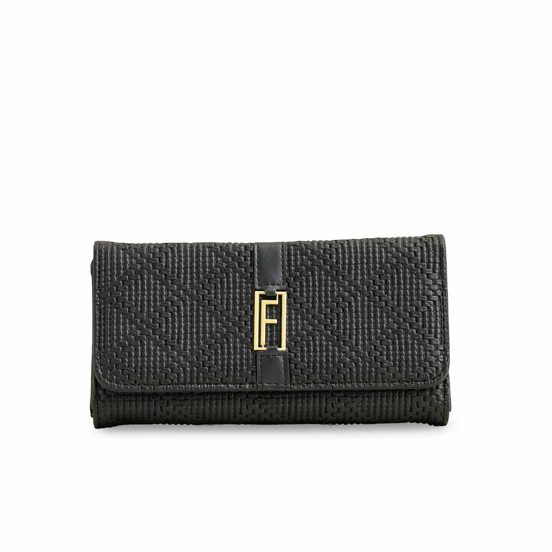 Black Casual Wallet For Ladies P70969 - Image 2