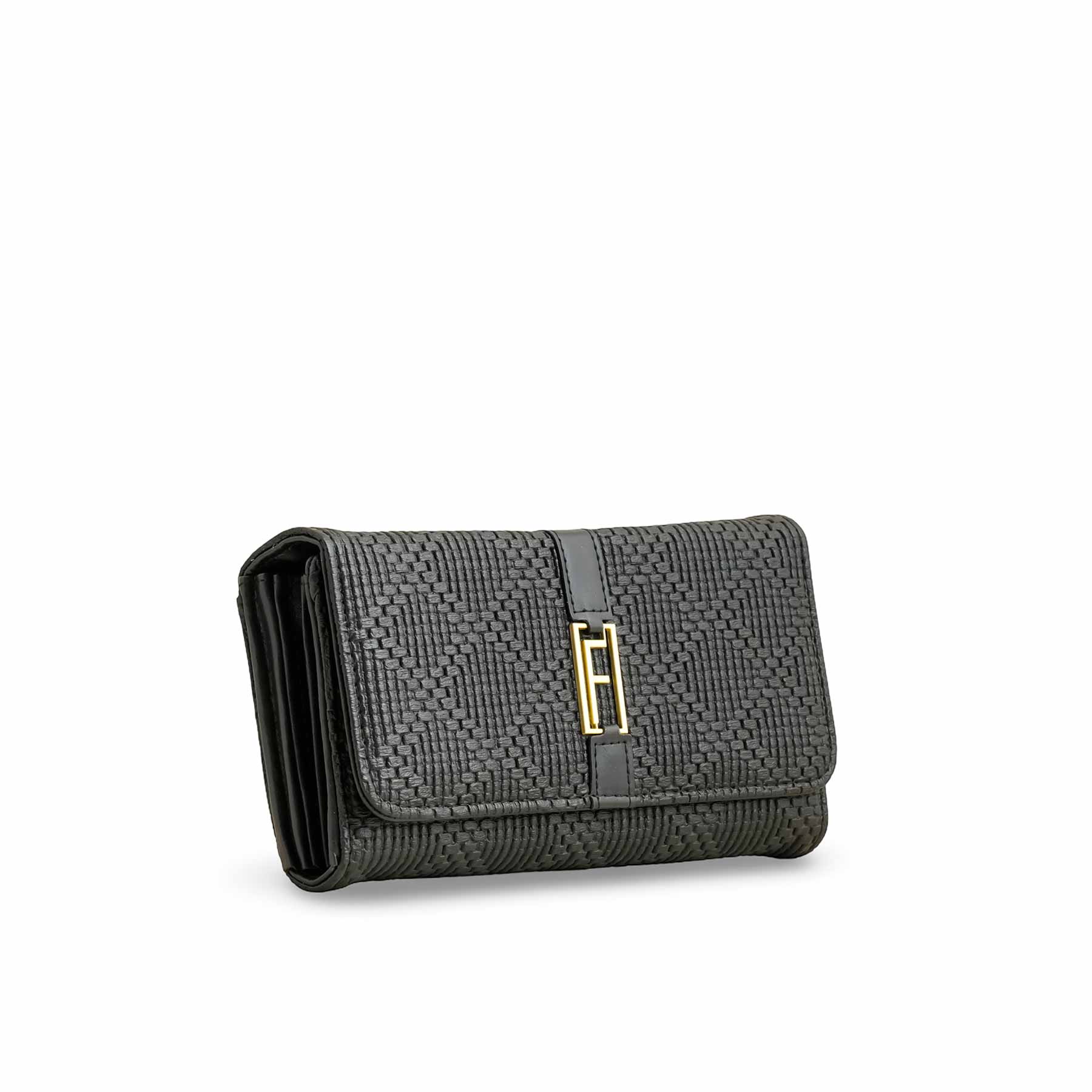 Black Casual Wallet For Ladies P70969 - Image 3
