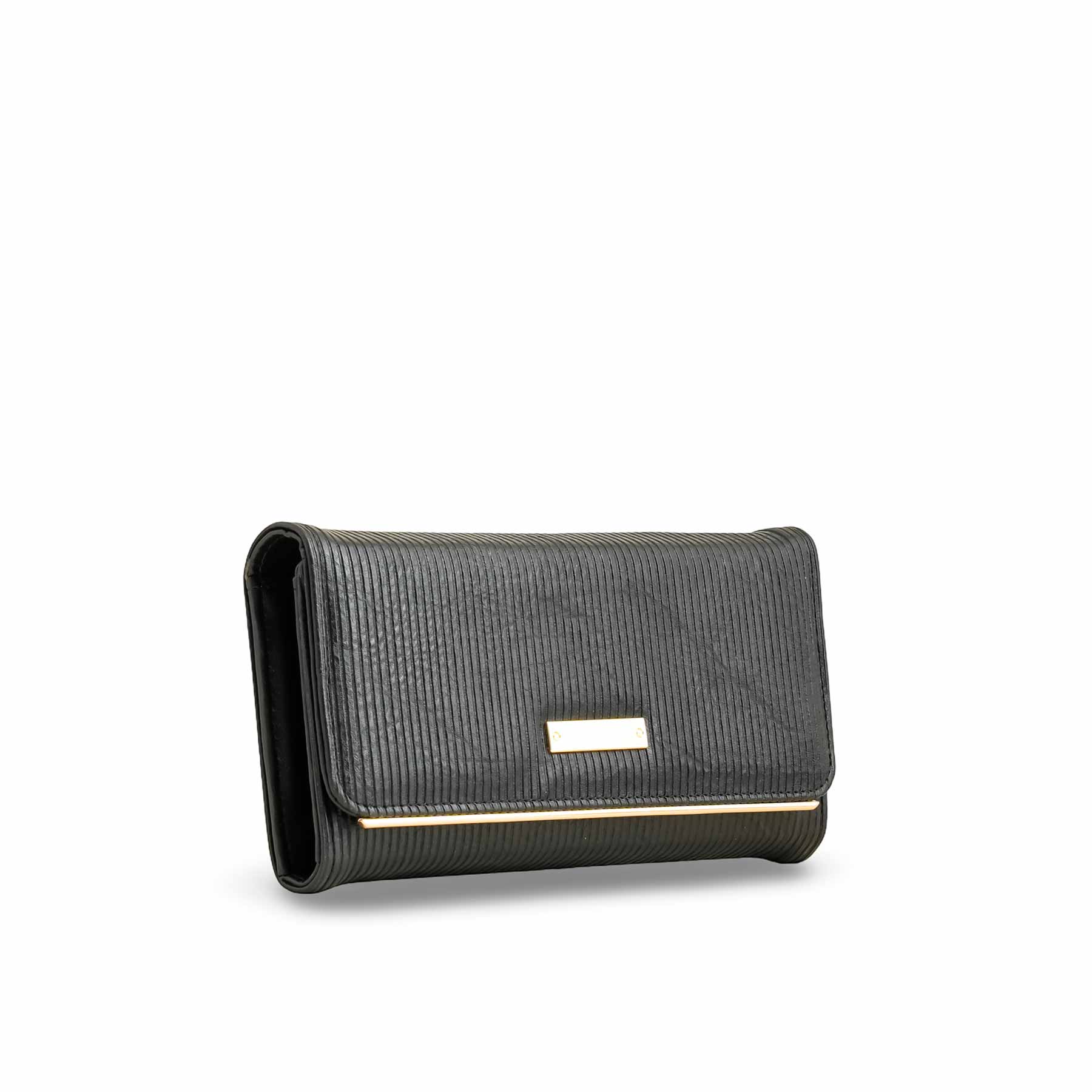 Black Casual Wallet For Women P70959 - Image 3