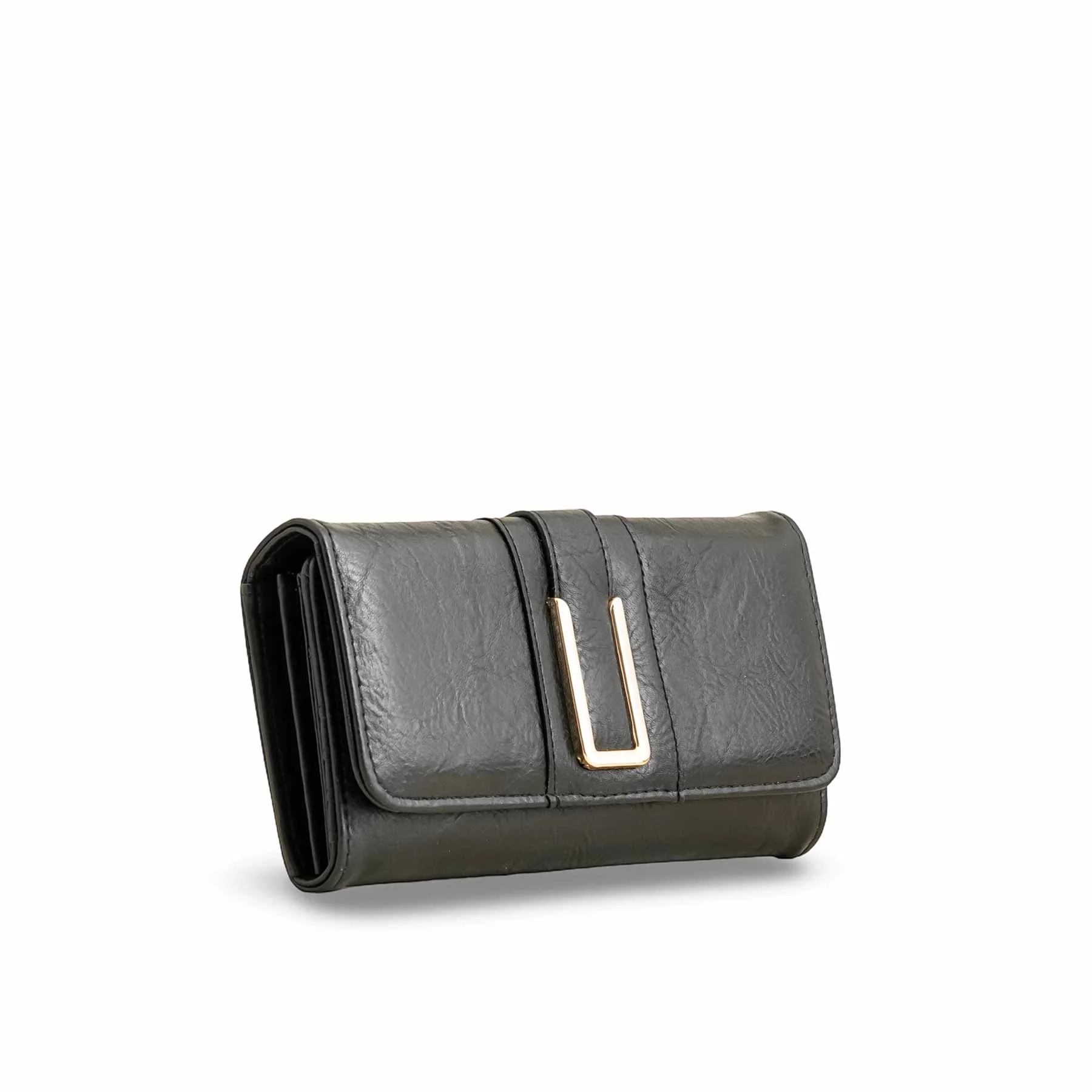 Black Casual Wallet For Women P70960 - Image 3