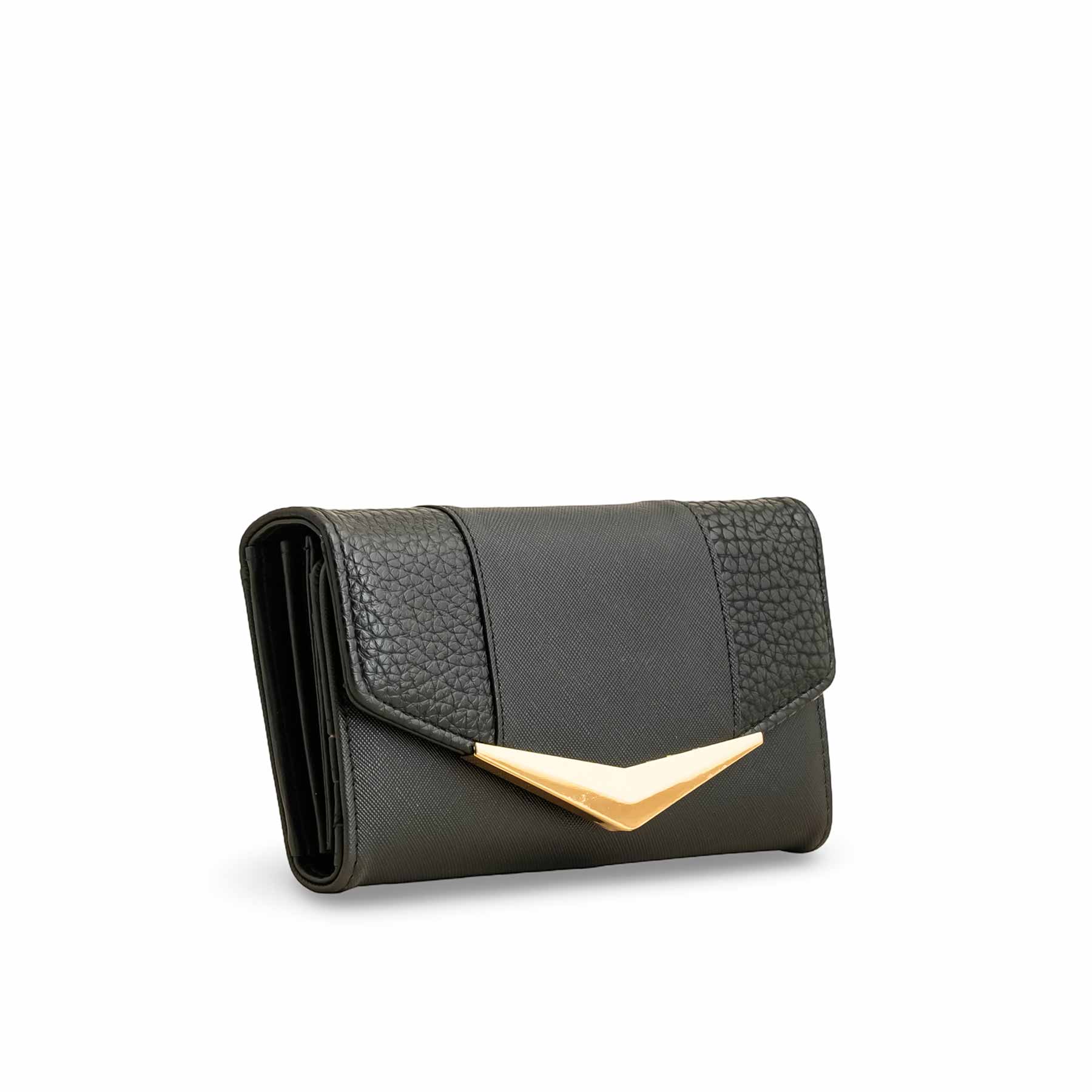Black Casual Wallet For Women P70978 - Image 3