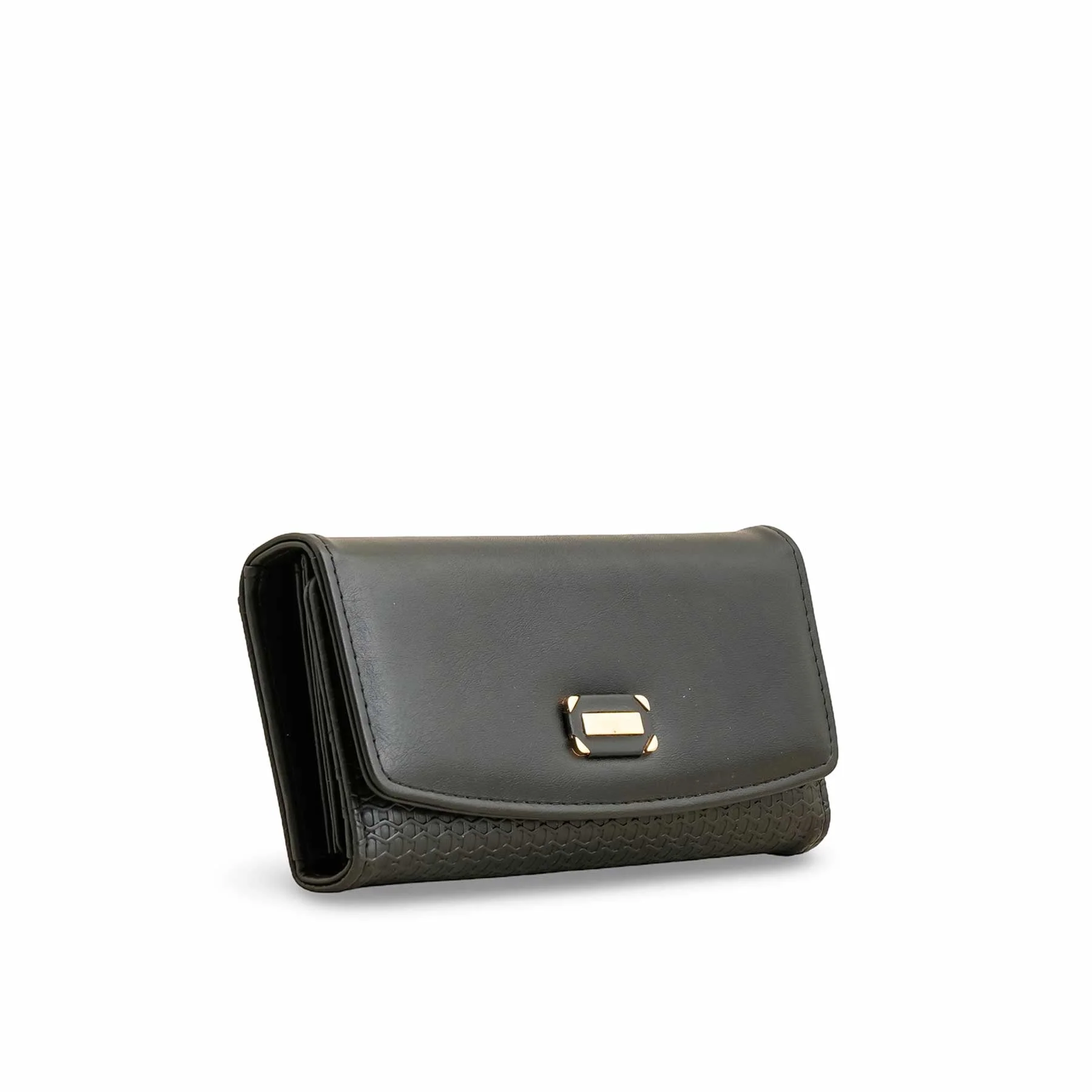 Black Casual Wallet For Women P70981 - Image 3