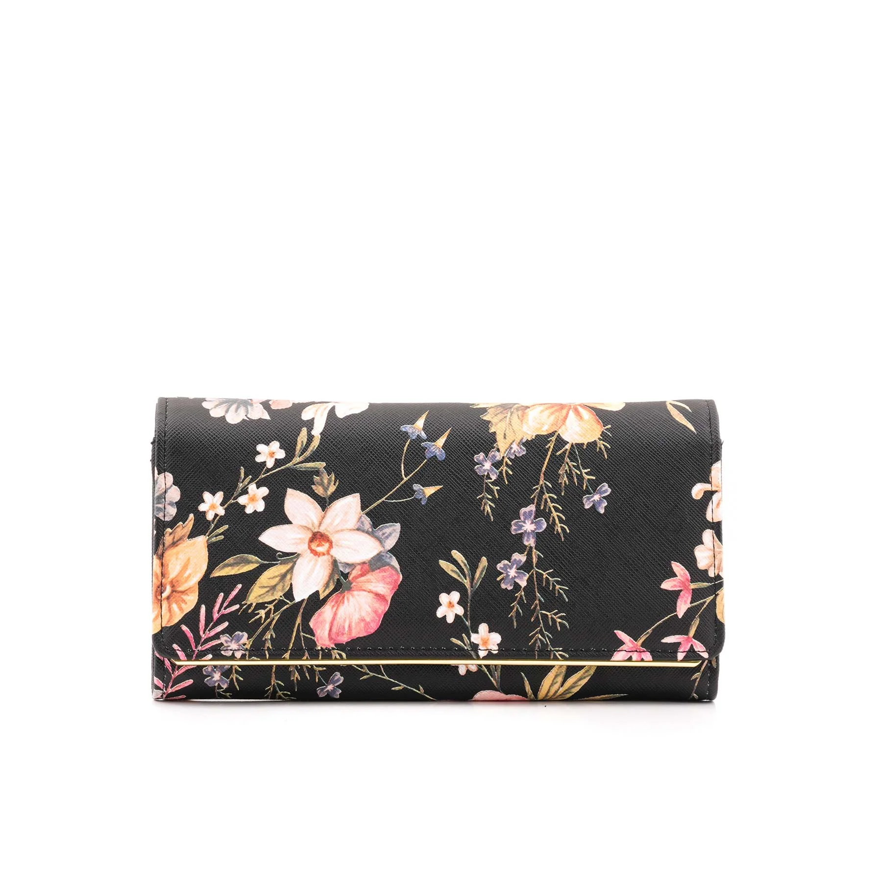 Black Casual Wallet For Women P71139 - Image 2