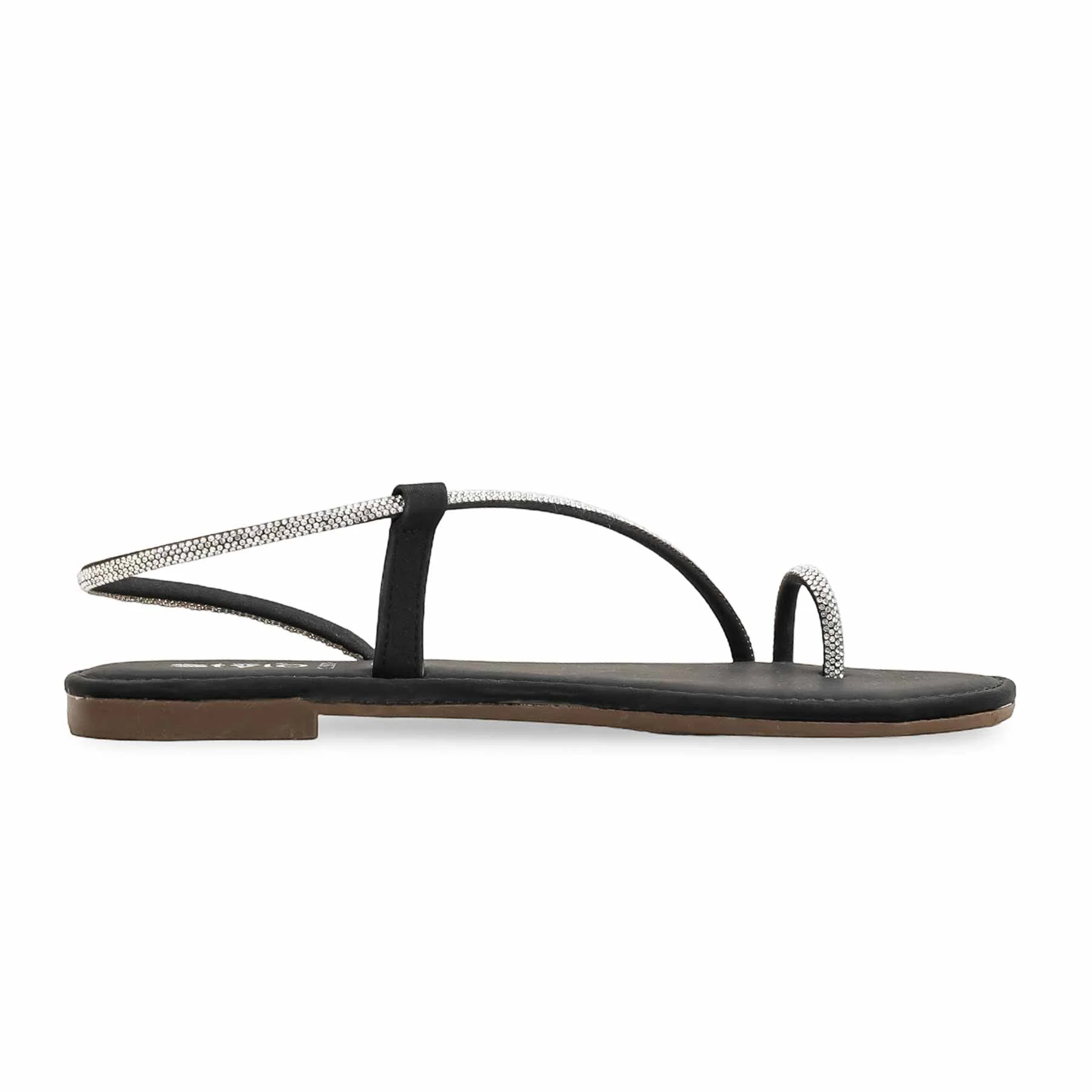 Black Casual Women Chappal CL1880 - Image 2