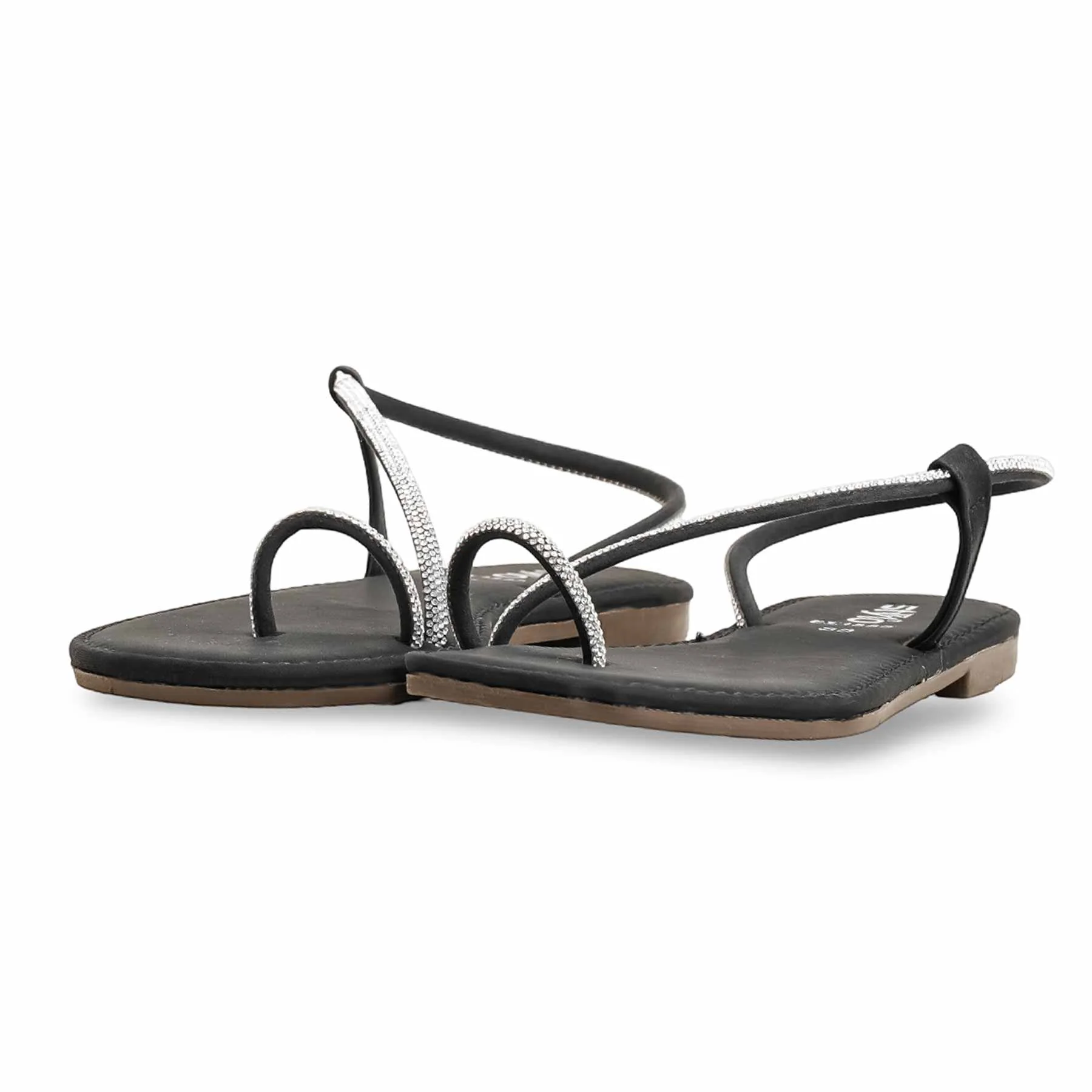 Black Casual Women Chappal CL1880 - Image 3