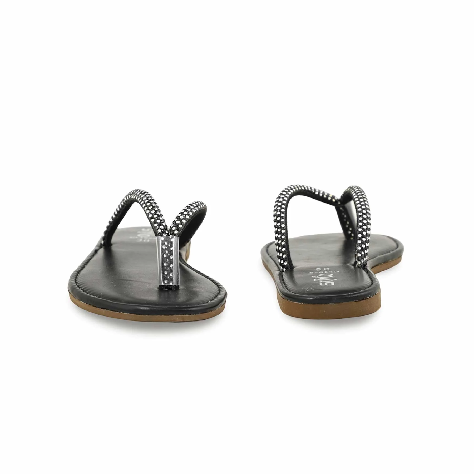 Black Casual Women Chappal CL1929 - Image 4