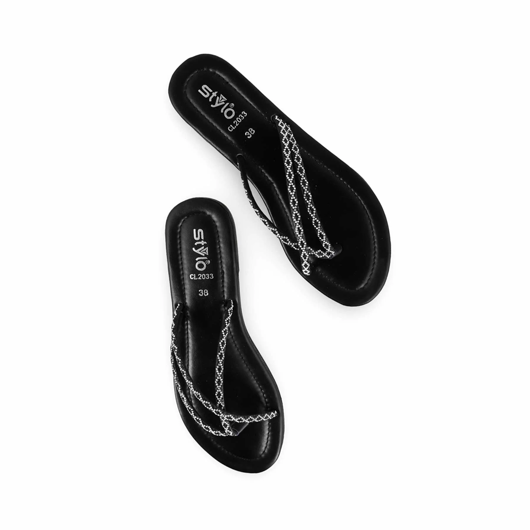 Black Casual Women Chappal CL2033 - Image 5