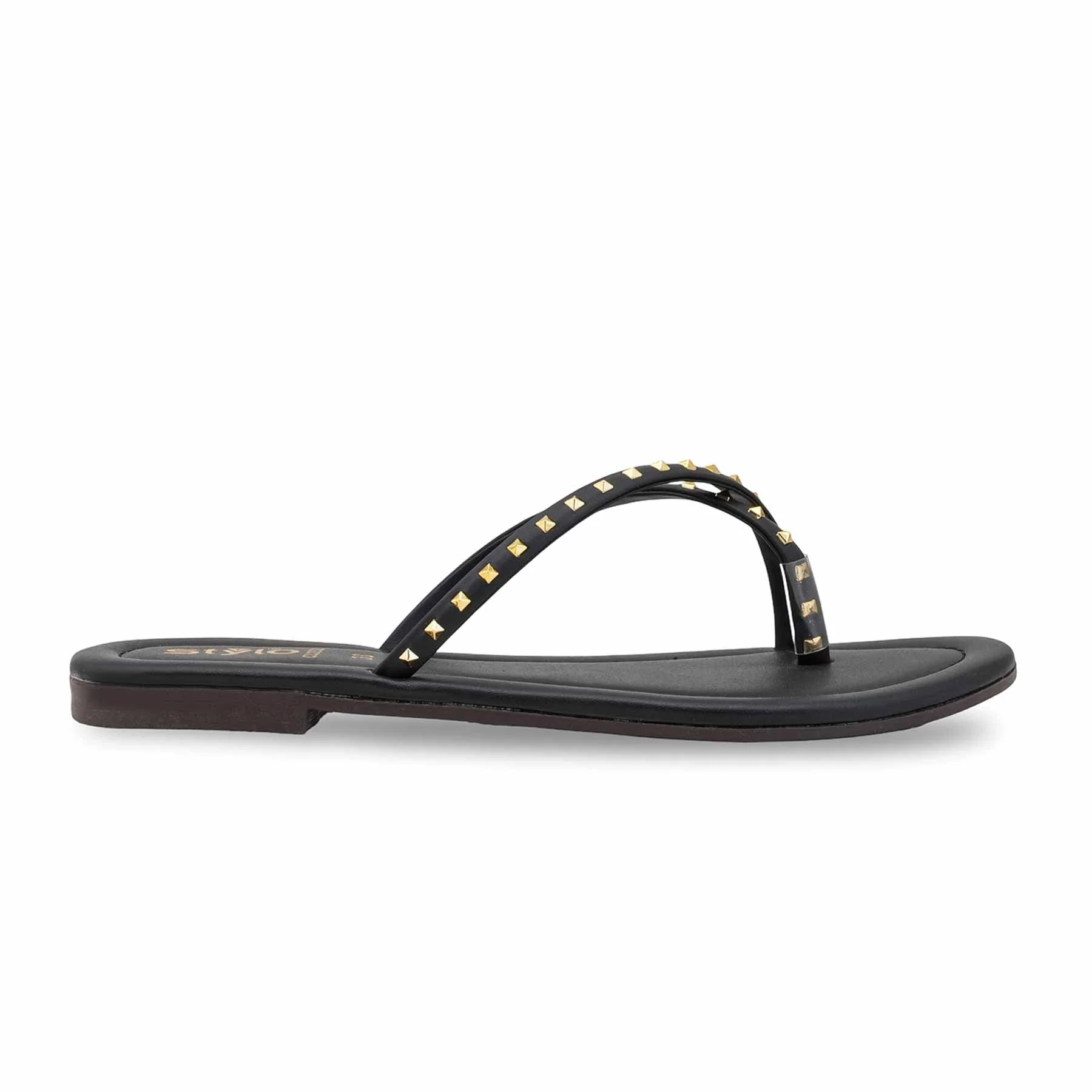 Black Casual Women Chappal CL2232 - Image 2
