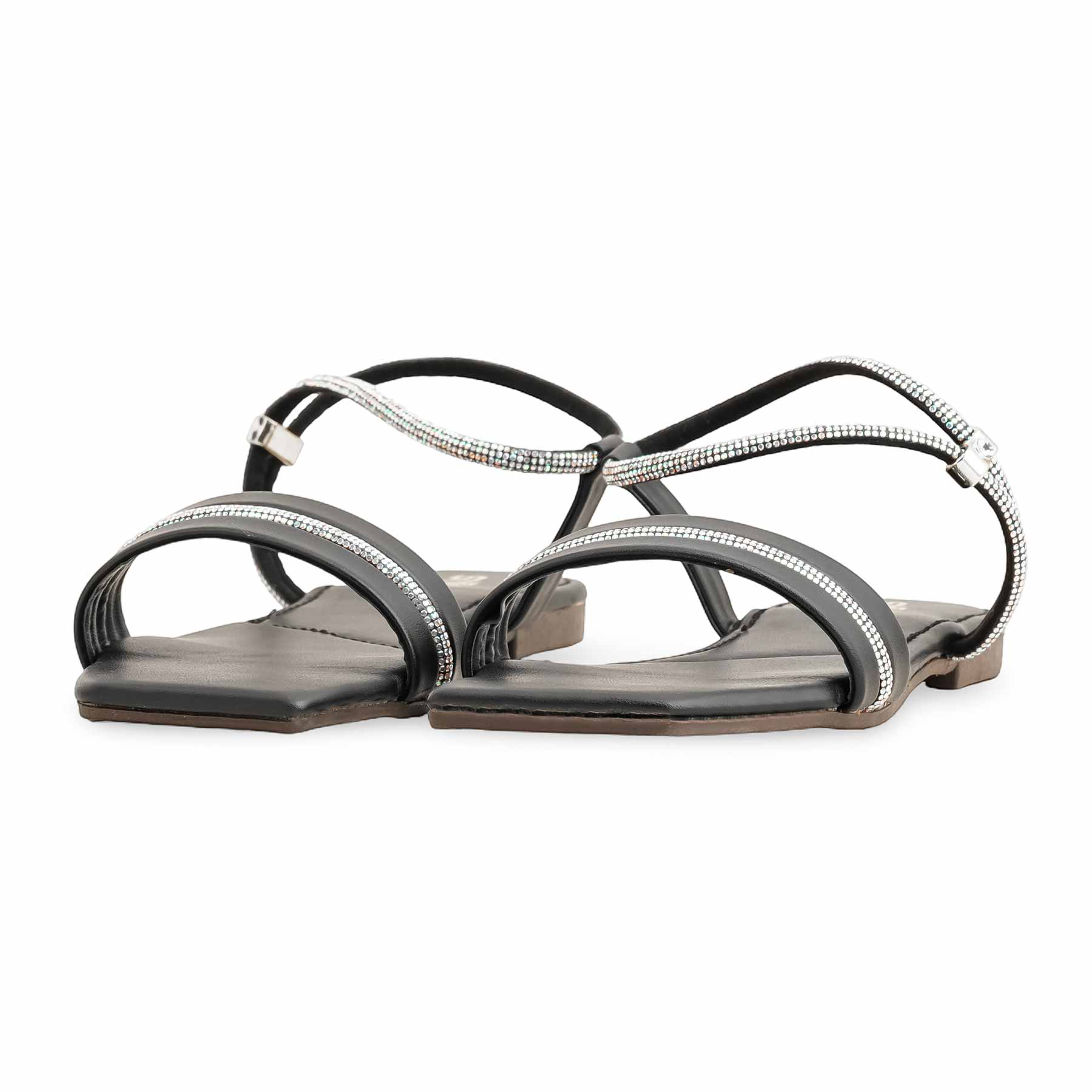 Black Casual Women Slipper CL1953 - Image 2