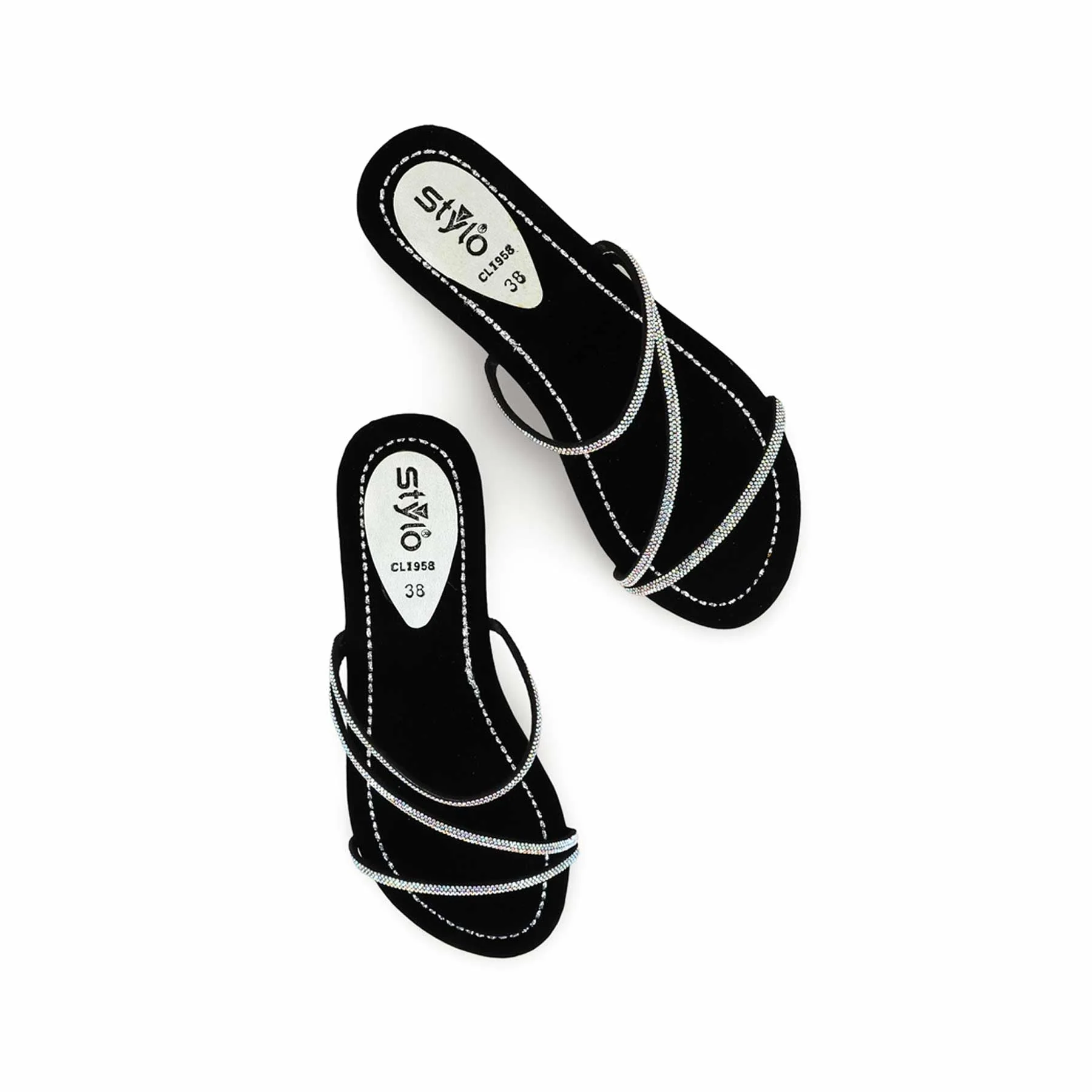 Black Casual Women Slipper CL1958 - Image 4