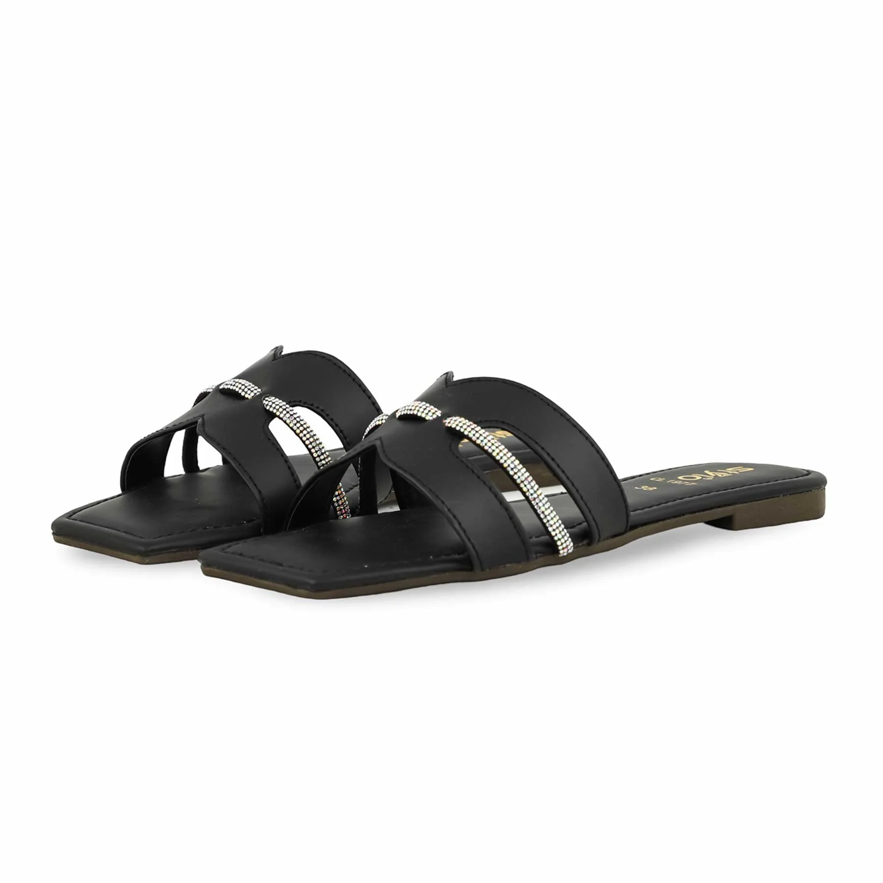 Black Casual Women Slipper CL1977 - Image 3