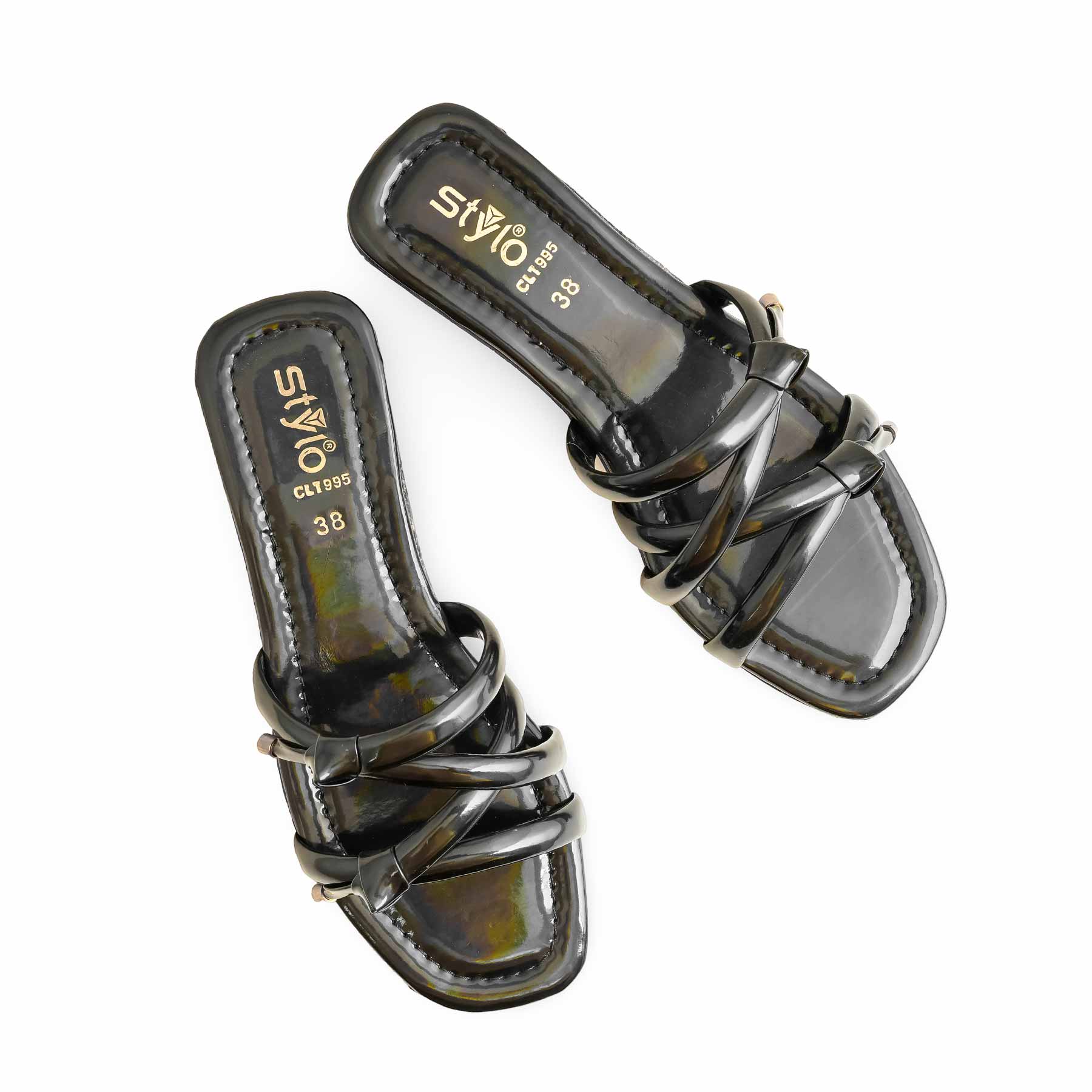 Black Casual Women Slipper CL1995 - Image 4