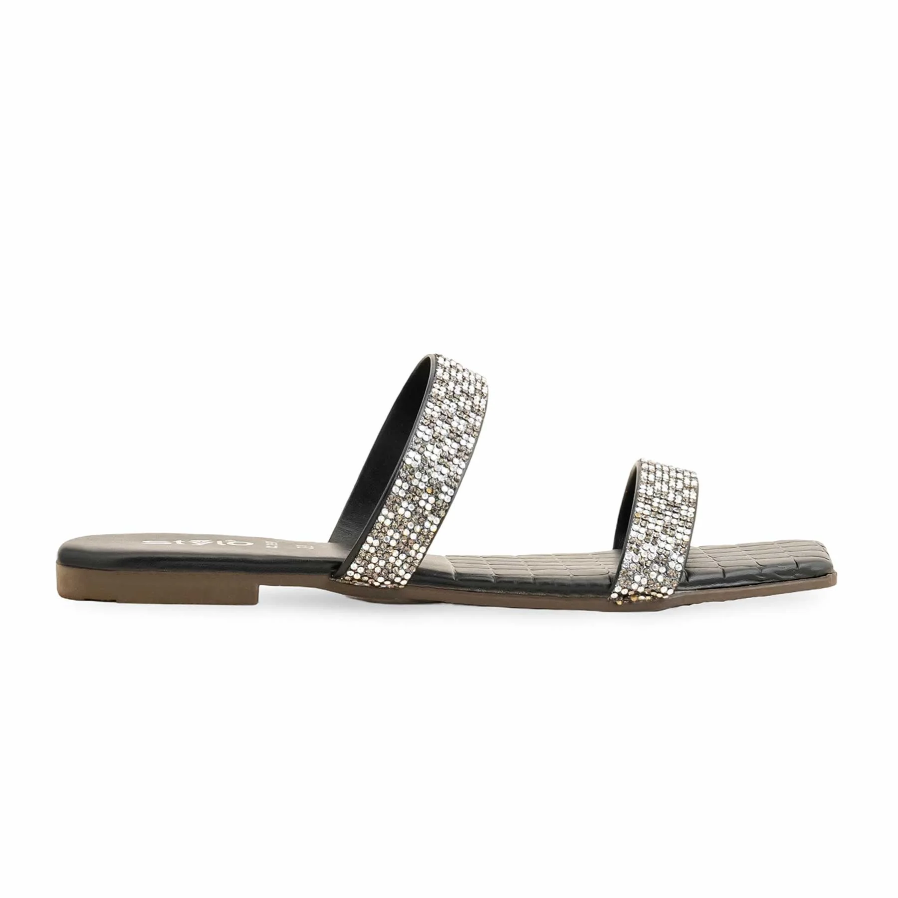 Black Casual Women Slipper CL1997 - Image 2
