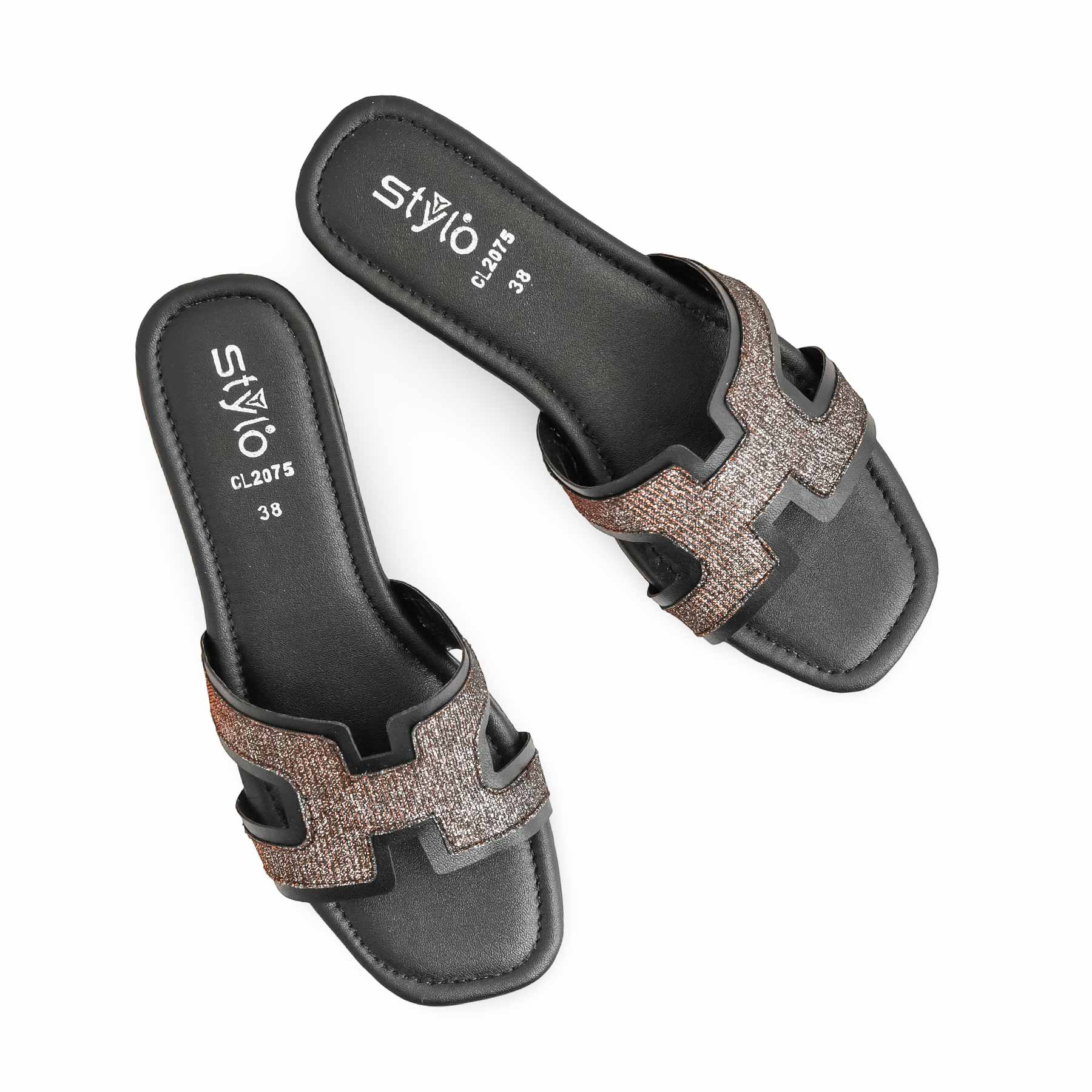 Black Casual Women Slipper CL2075 - Image 5