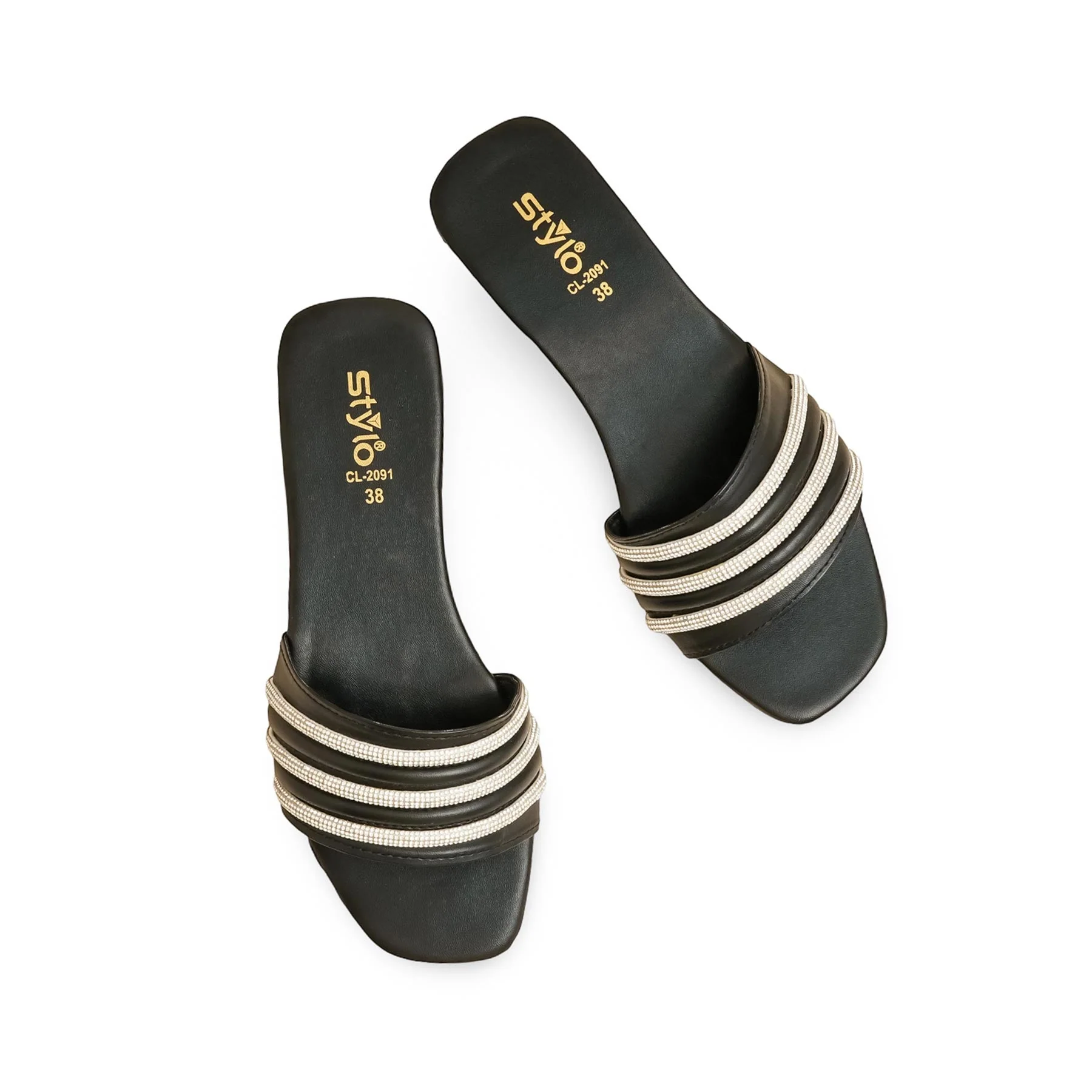 Black Casual Women Slipper CL2091 - Image 5