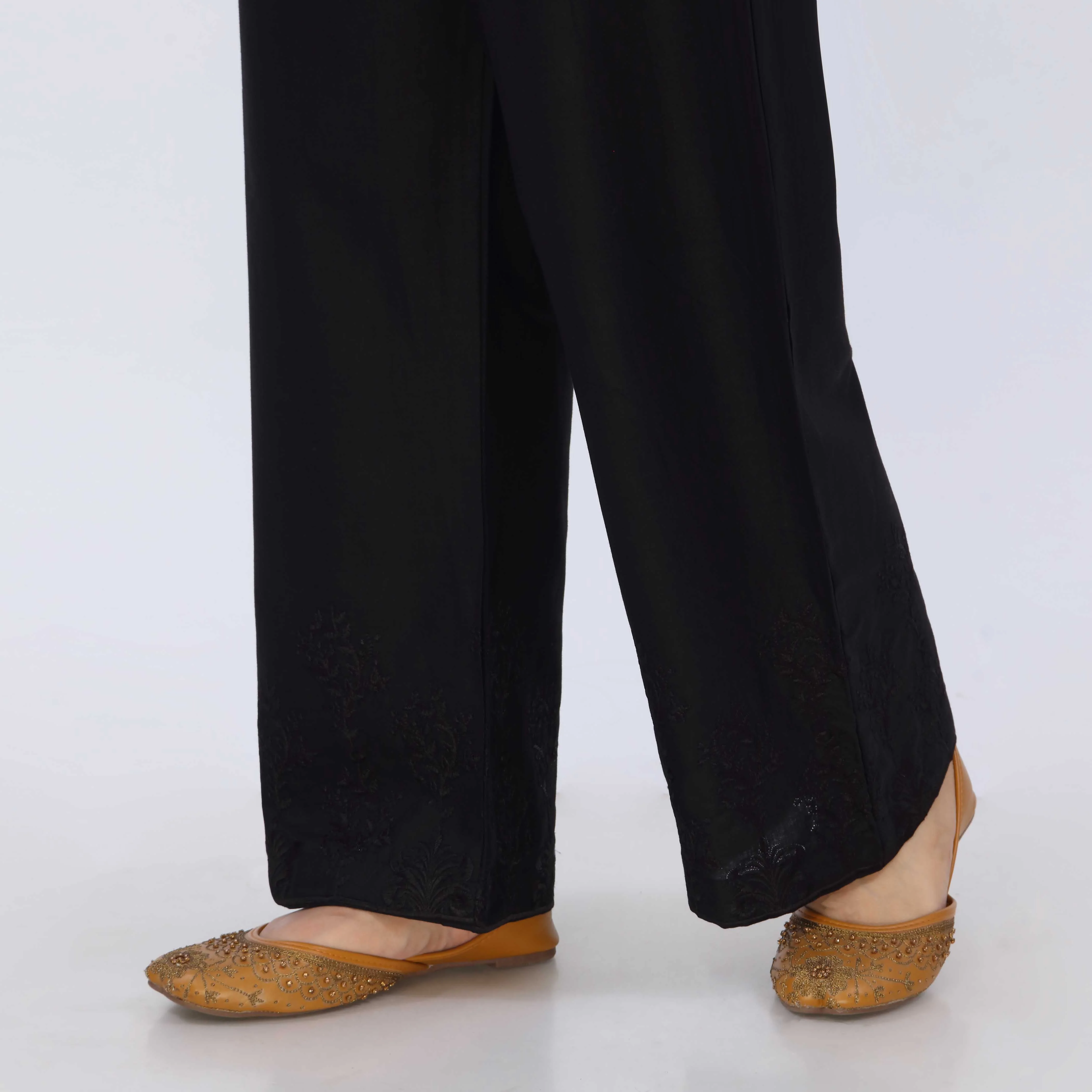 Black Cotton Cambric Trouser PL5072 - Image 4