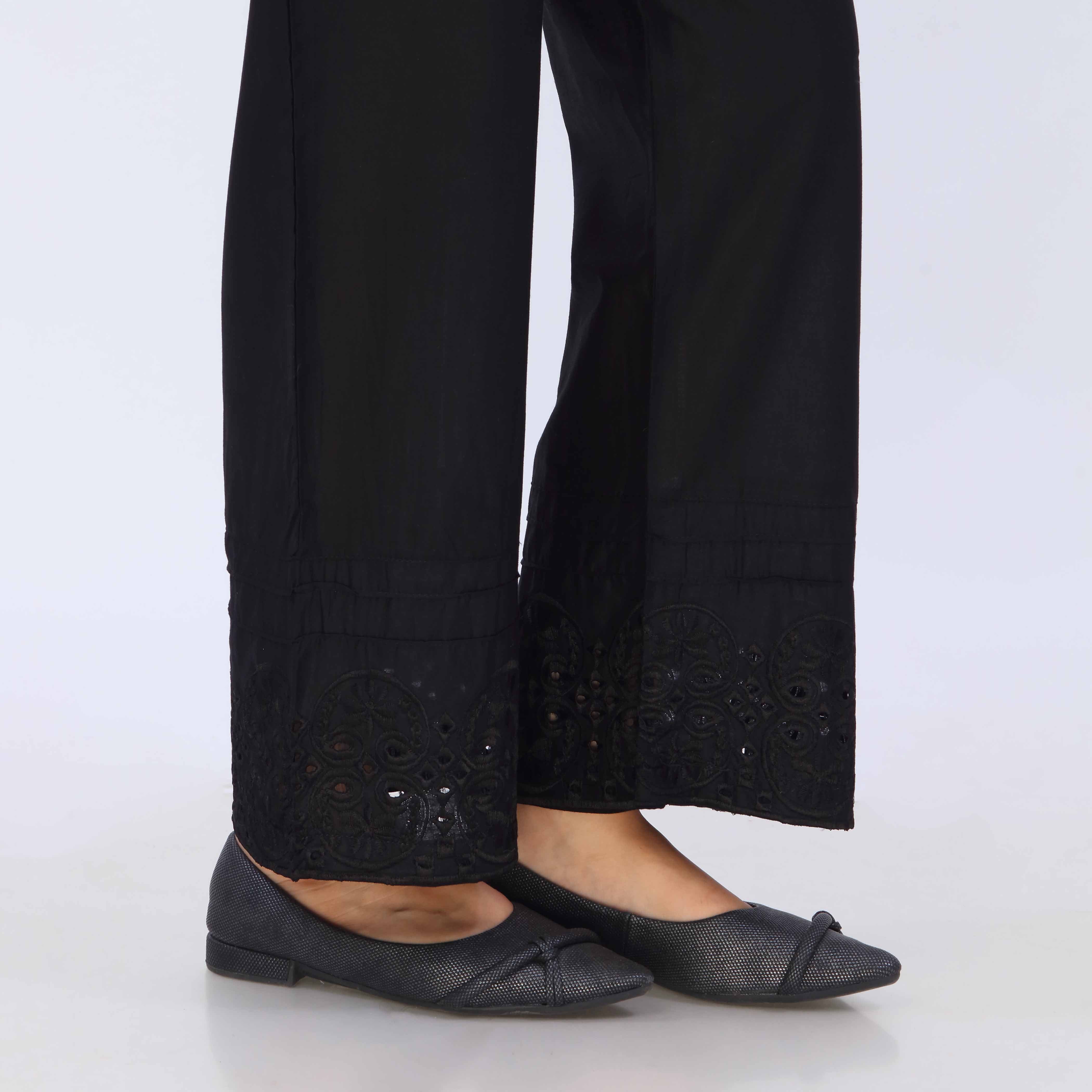 Black Cotton Cambric Trouser PL5074 - Image 4