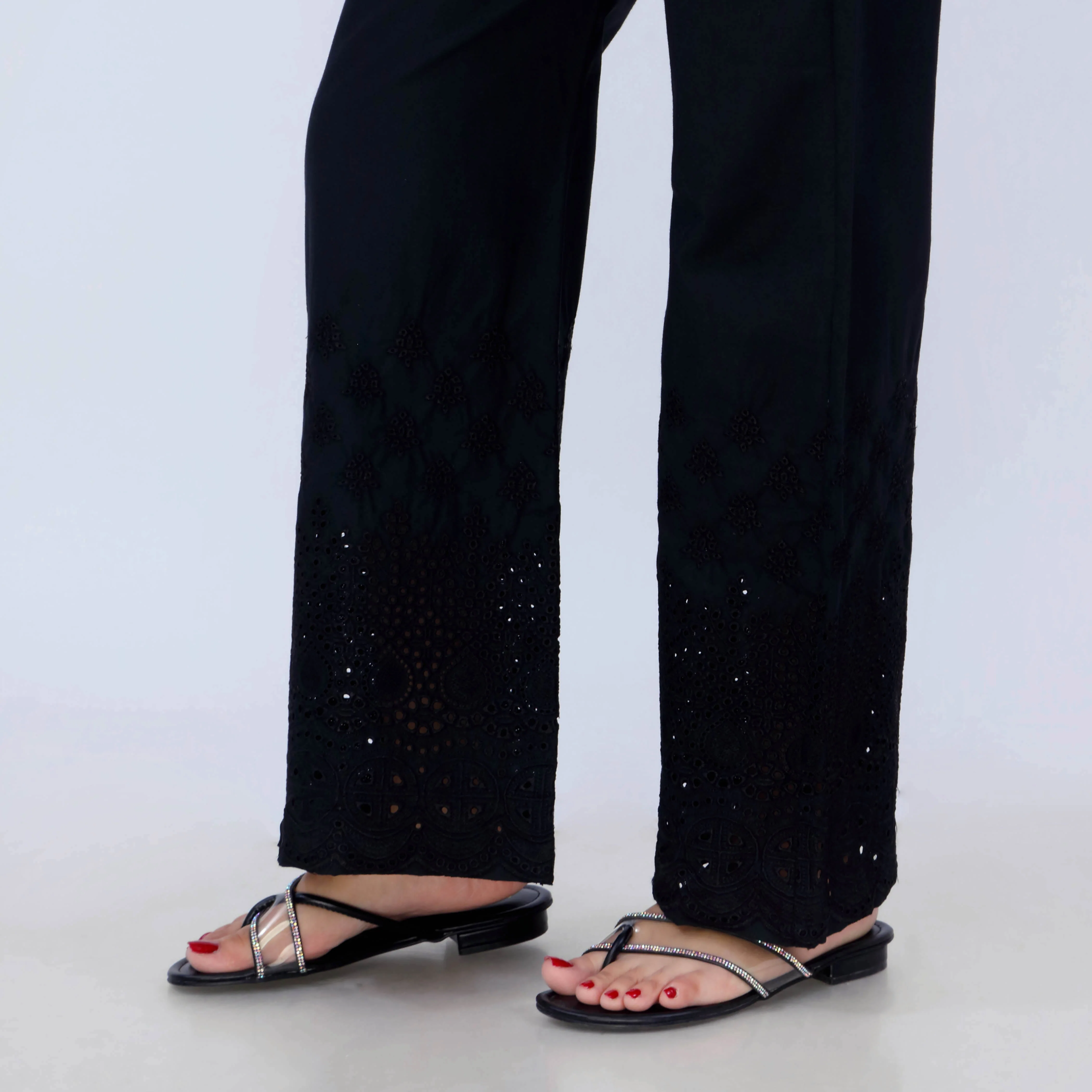 Black Cotton Cambric Trouser PL5080 - Image 4