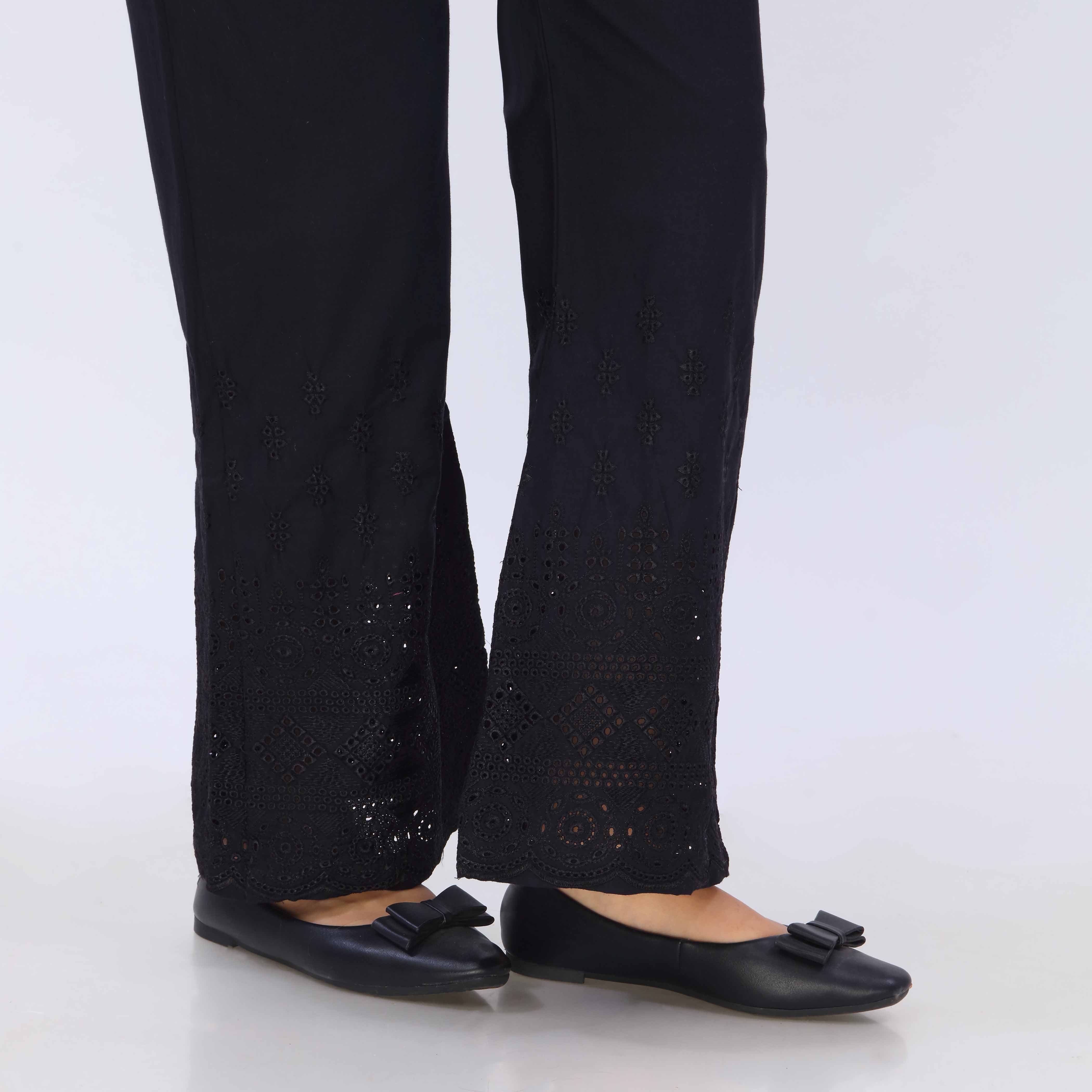 Black Cotton Cambric Trouser PL5083 - Image 4