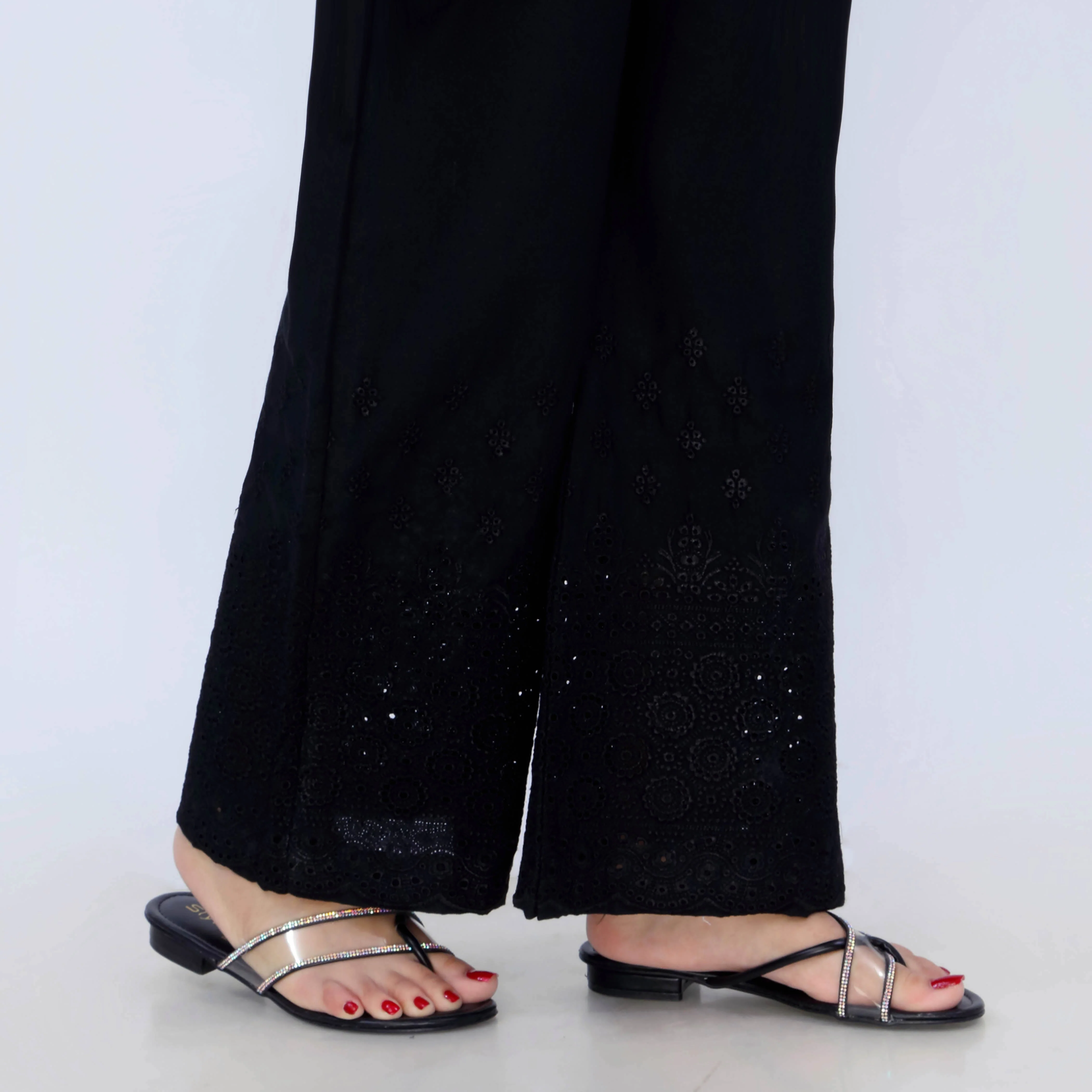 Black Cotton Cambric Trouser PL5086 - Image 4