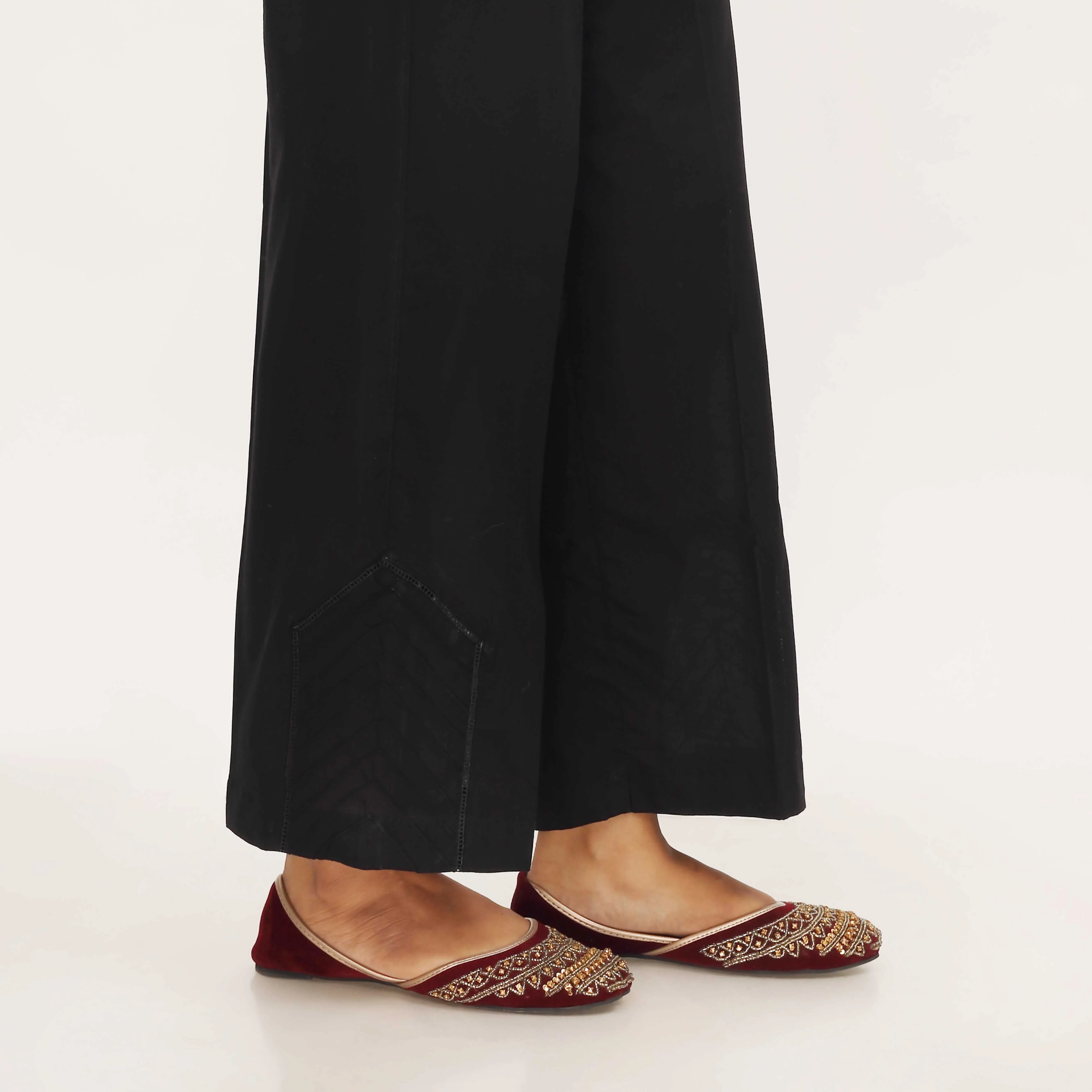 Black Cotton Cambric Trouser PL5101 - Image 3