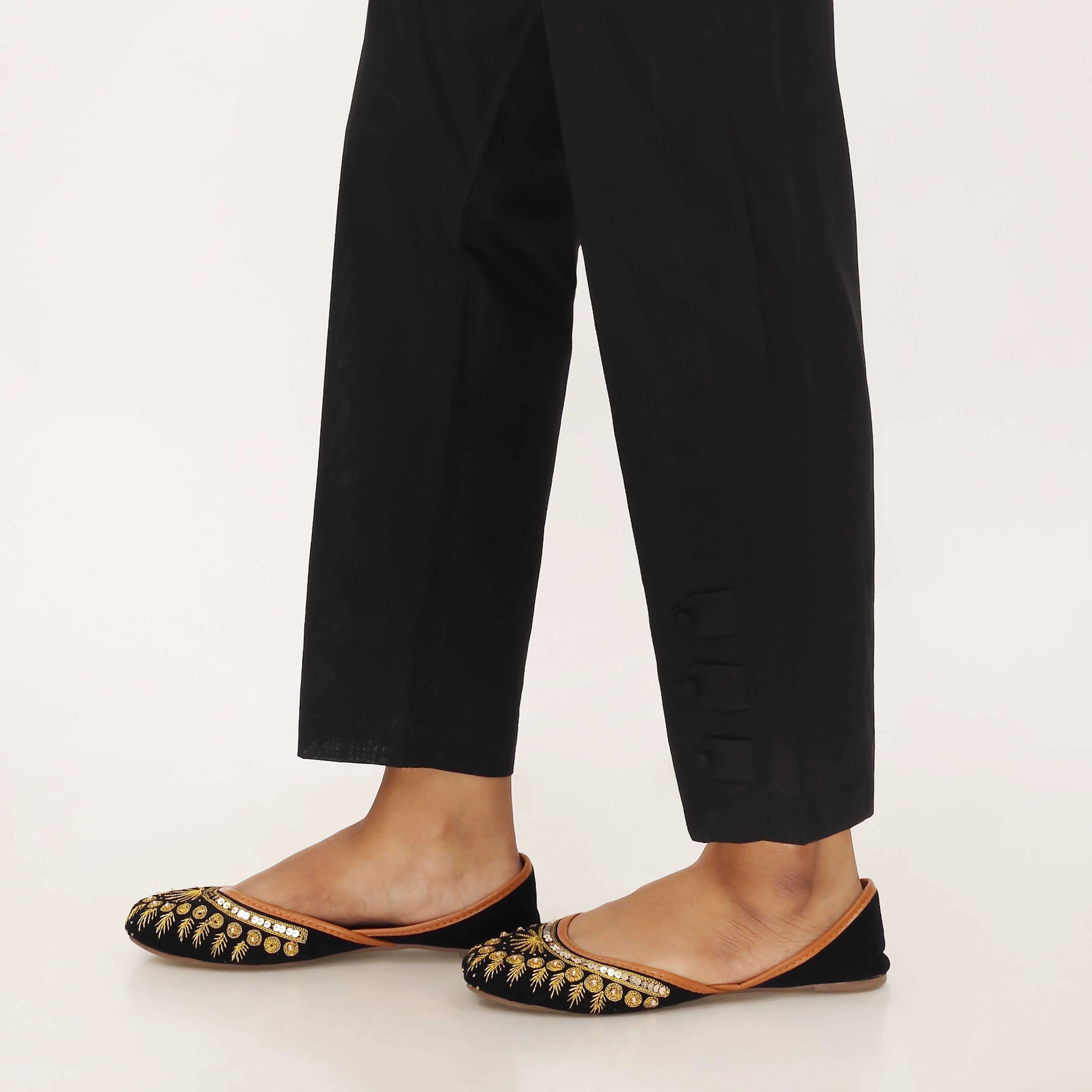 Black Cotton Cambric Trouser PL5110 - Image 3