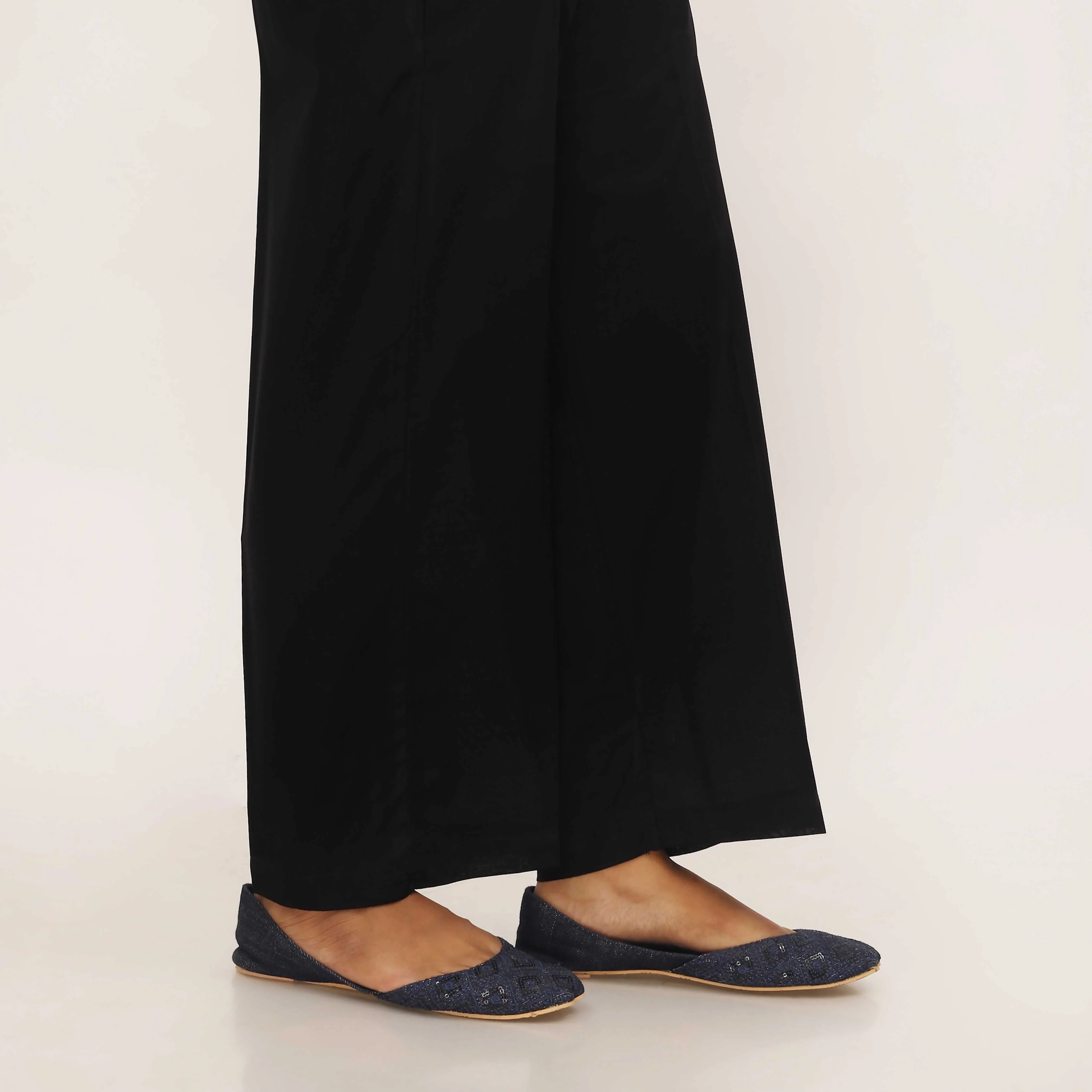 Black Cotton Cambric Trouser PL5119 - Image 2