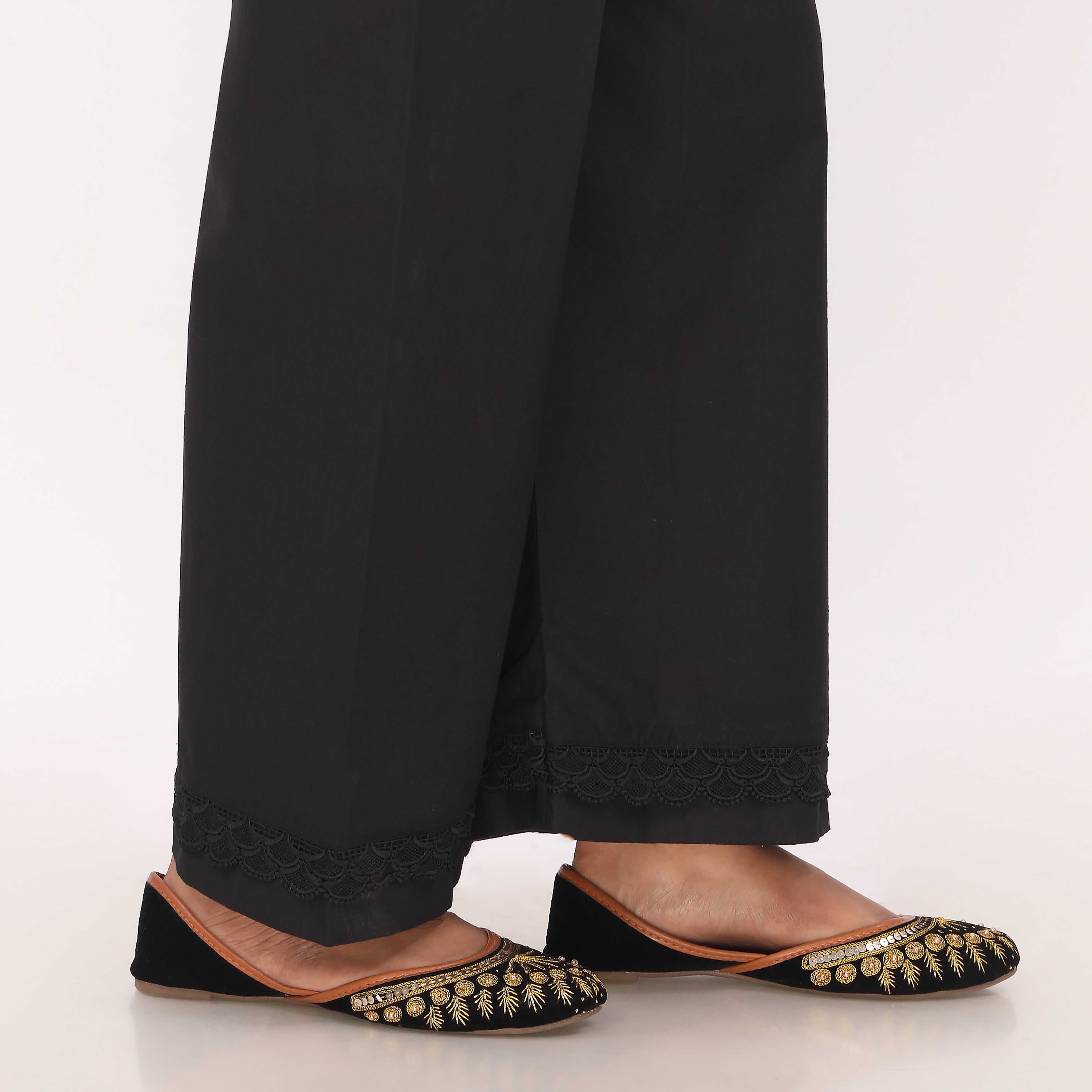 Black Cotton Cambric Trouser PL5131 - Image 4