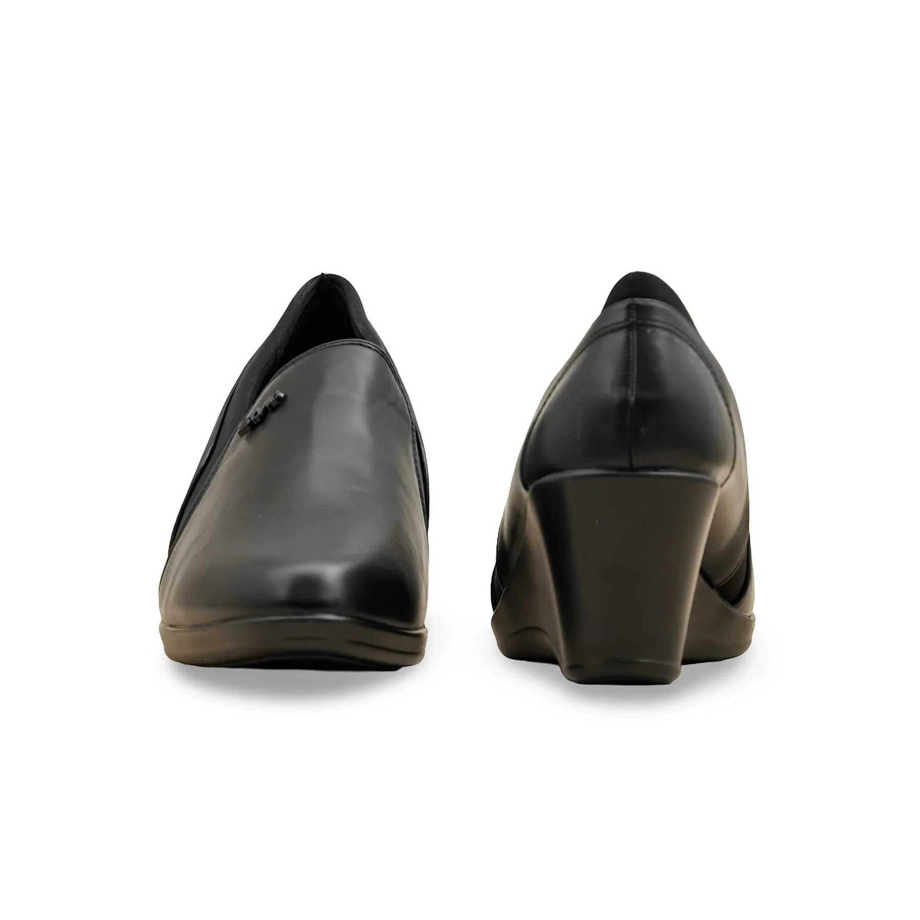 Black Court Shoes For Ladies WN7510 - Image 5