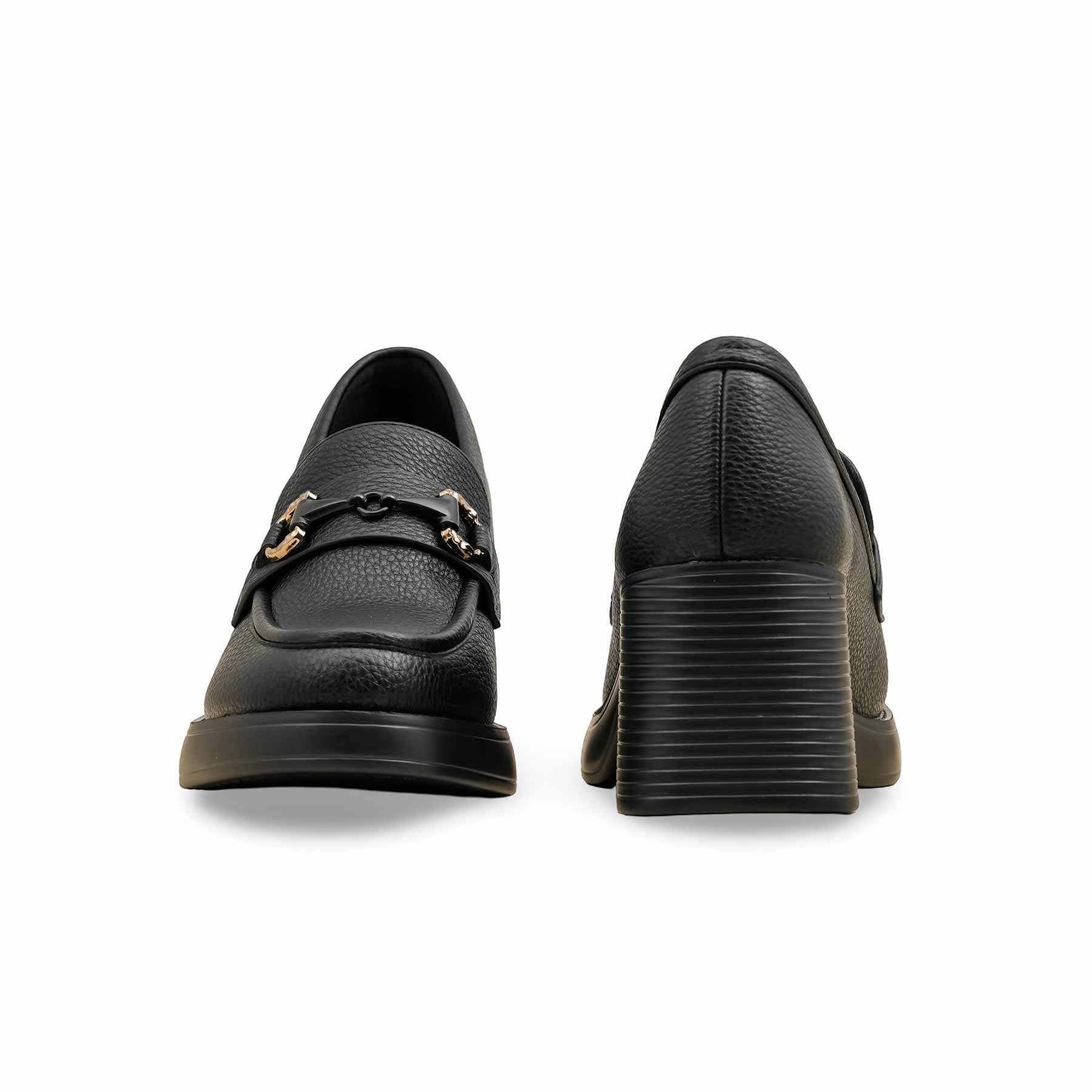 Black Court Shoes For Ladies WN7511 - Image 4