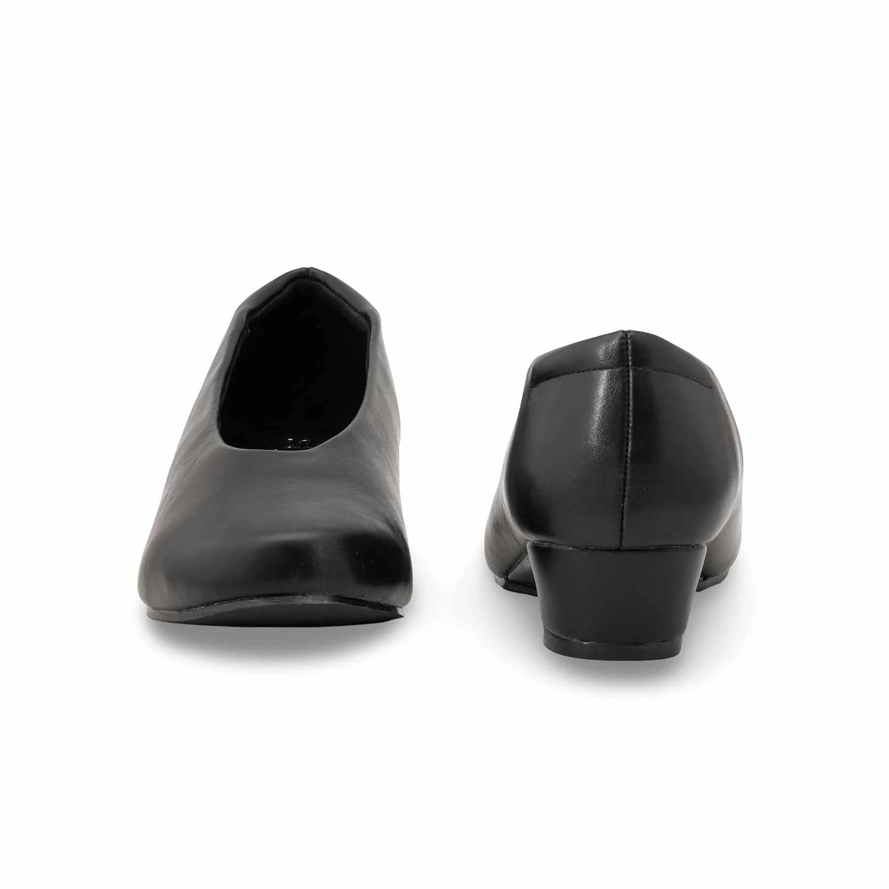 Black Court Shoes For Ladies WN7554 - Image 4