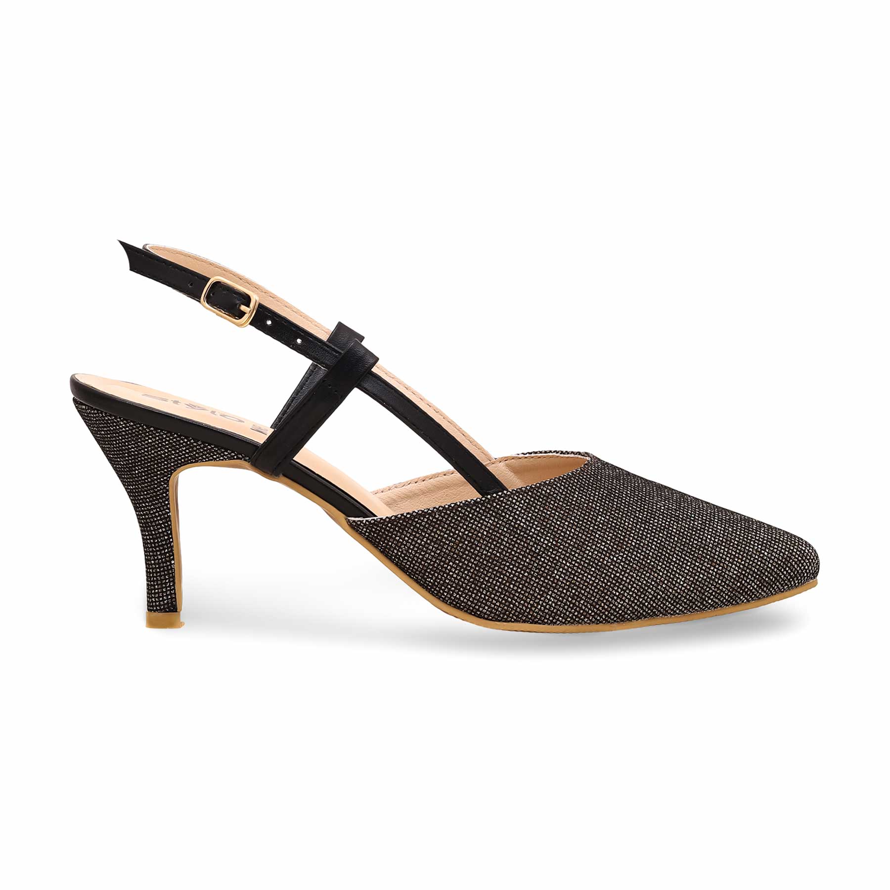 Black Court Shoes For Women WN5341 - Image 2