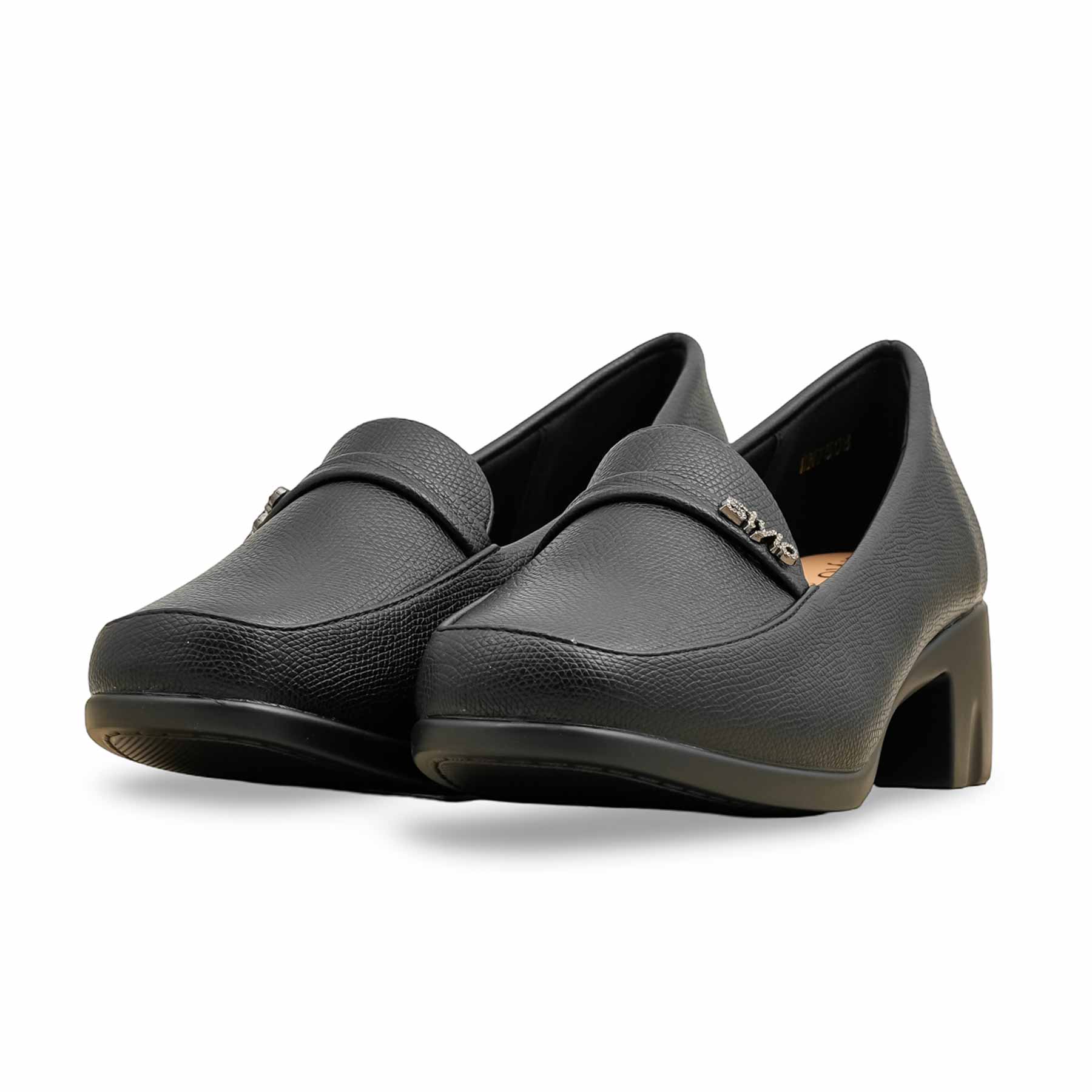Black Court Shoes For Women WN7508 - Image 4