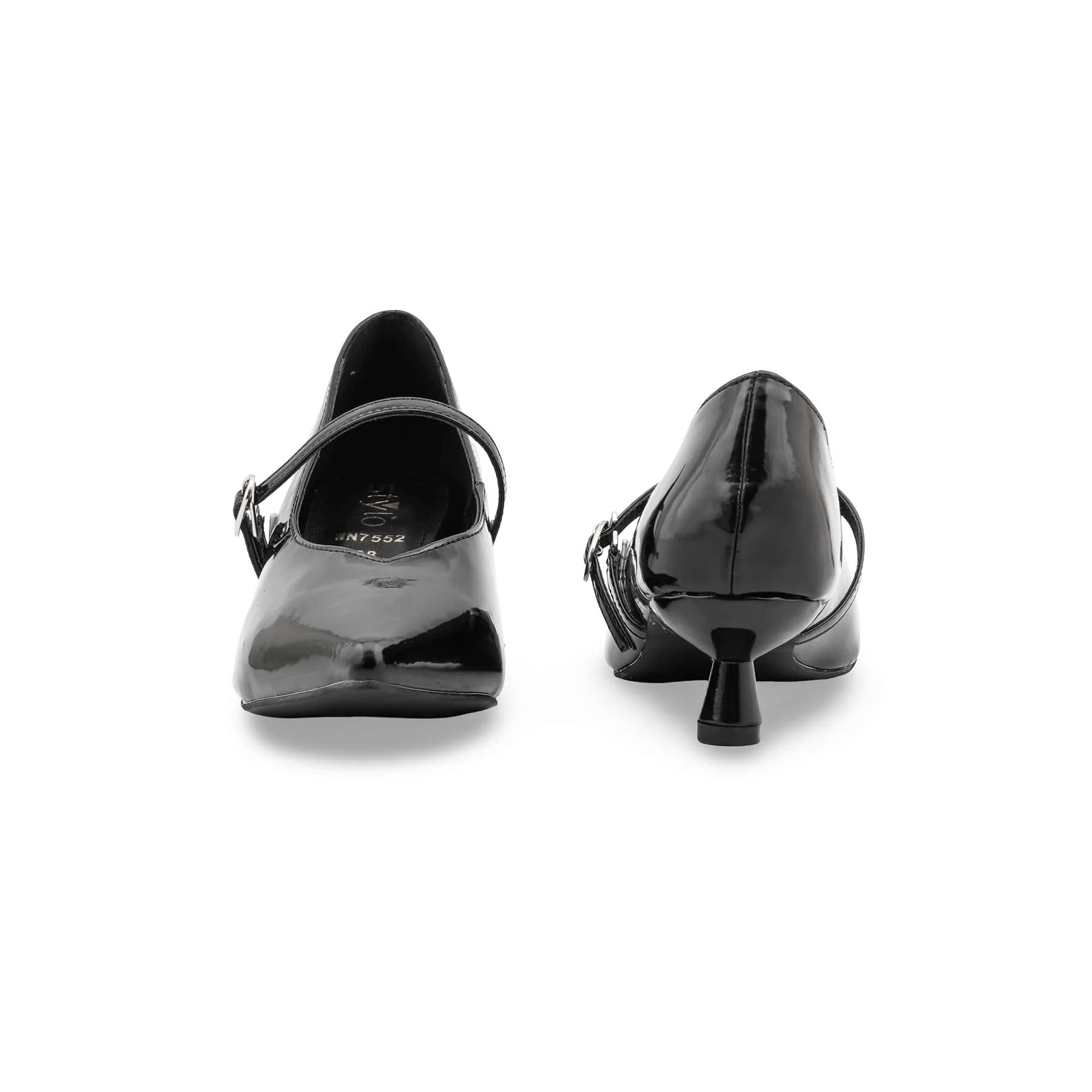 Black Court Shoes For Women WN7552 - Image 4